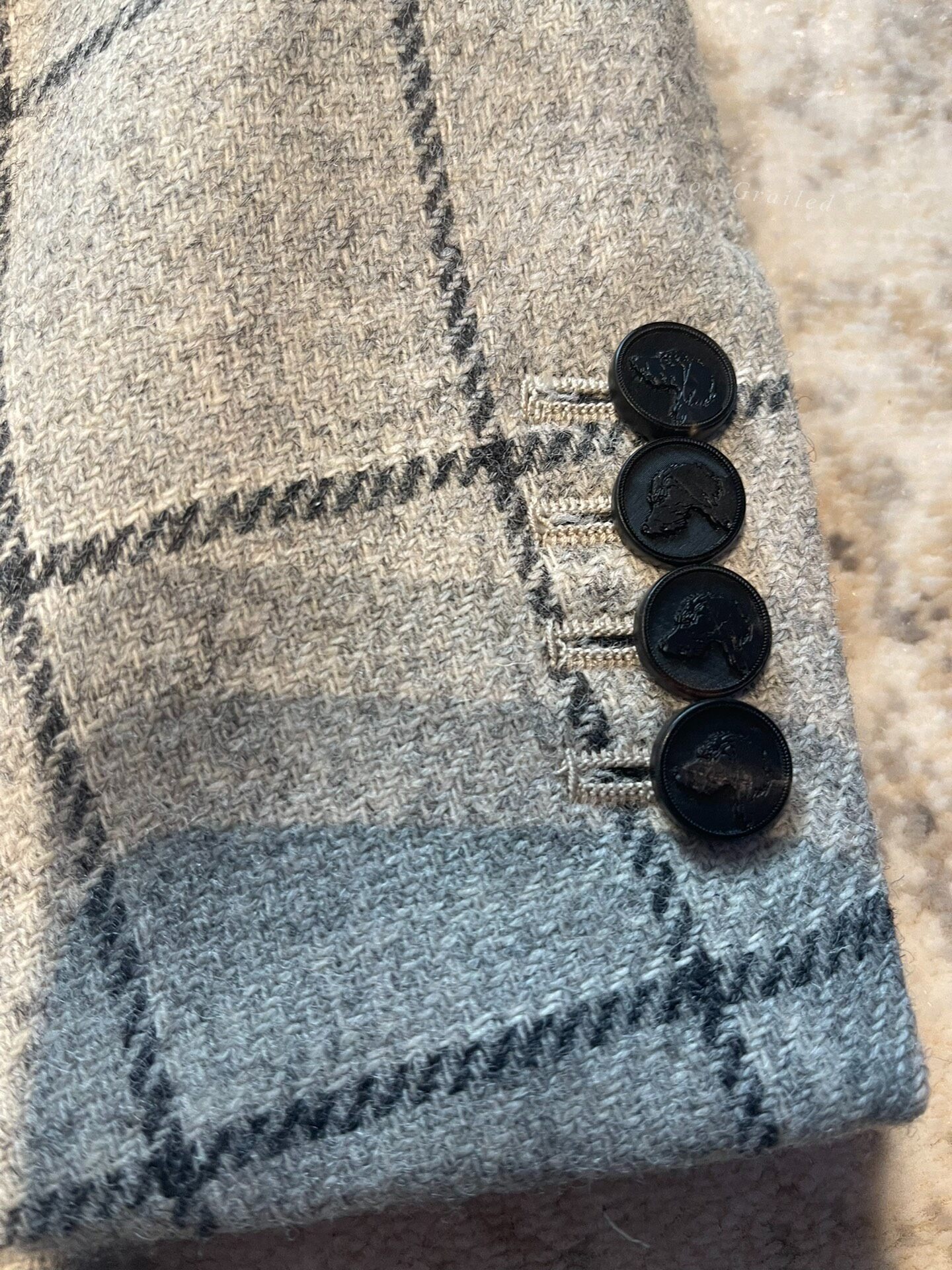 Thom Browne 16AW Check Blazer — front
