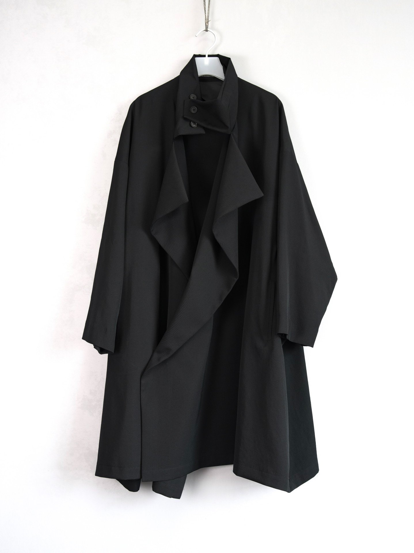 Yohji Yamamoto 20AW Pleated Wool Coat