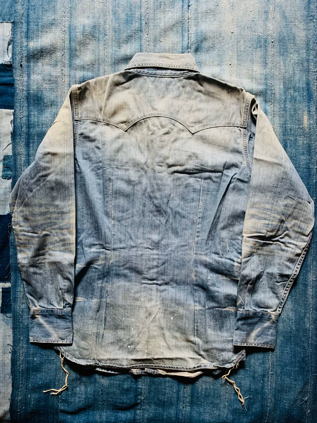 Vanquish FR2 Damaged Washed Western Shirt — front