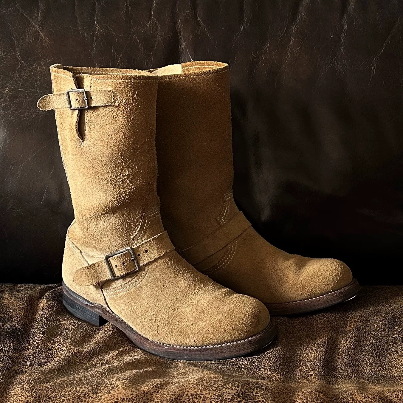 Phigvel Early Suede Engineer Boots — detail