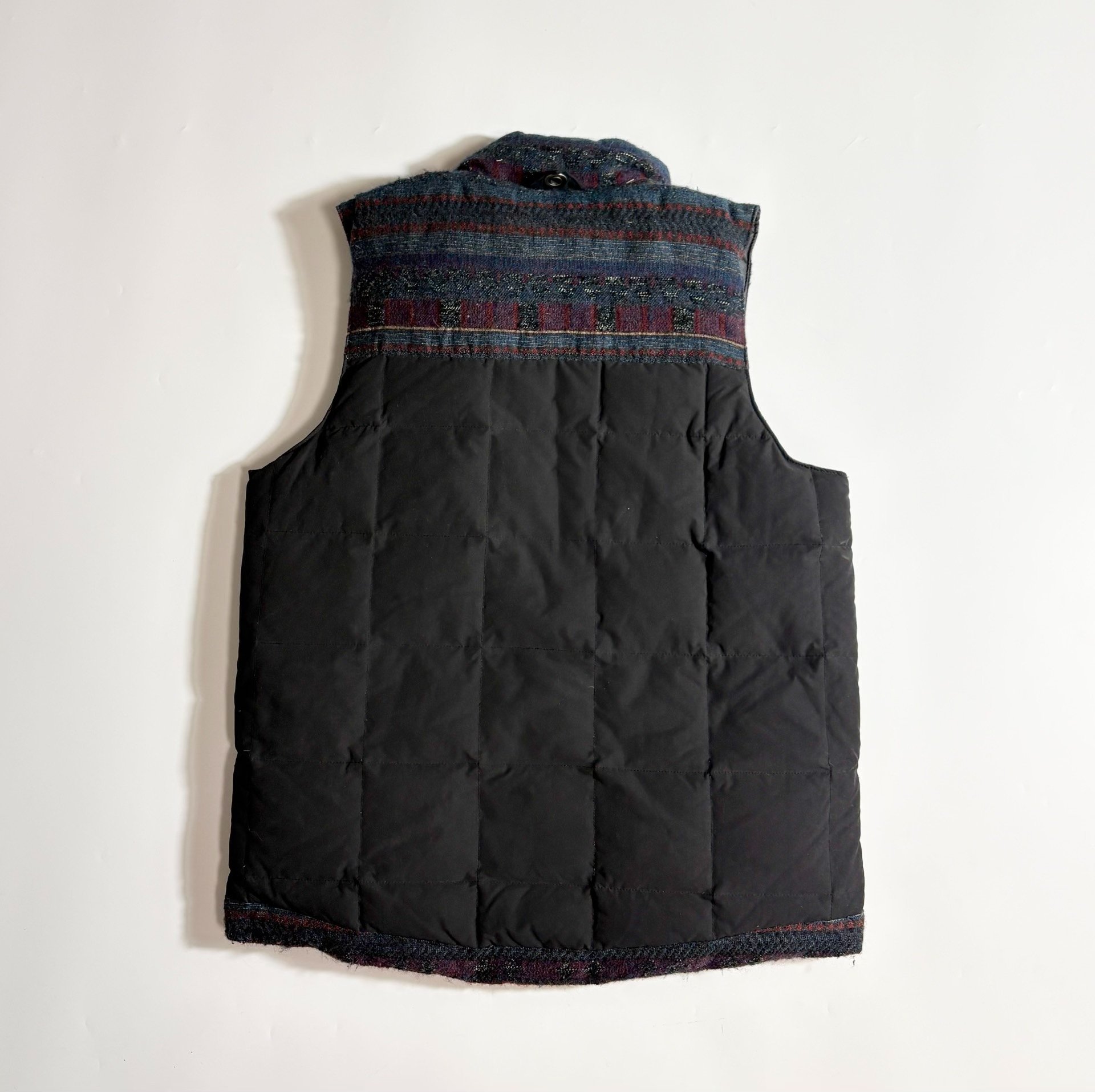 White Mountianeering Black Down Vest — front