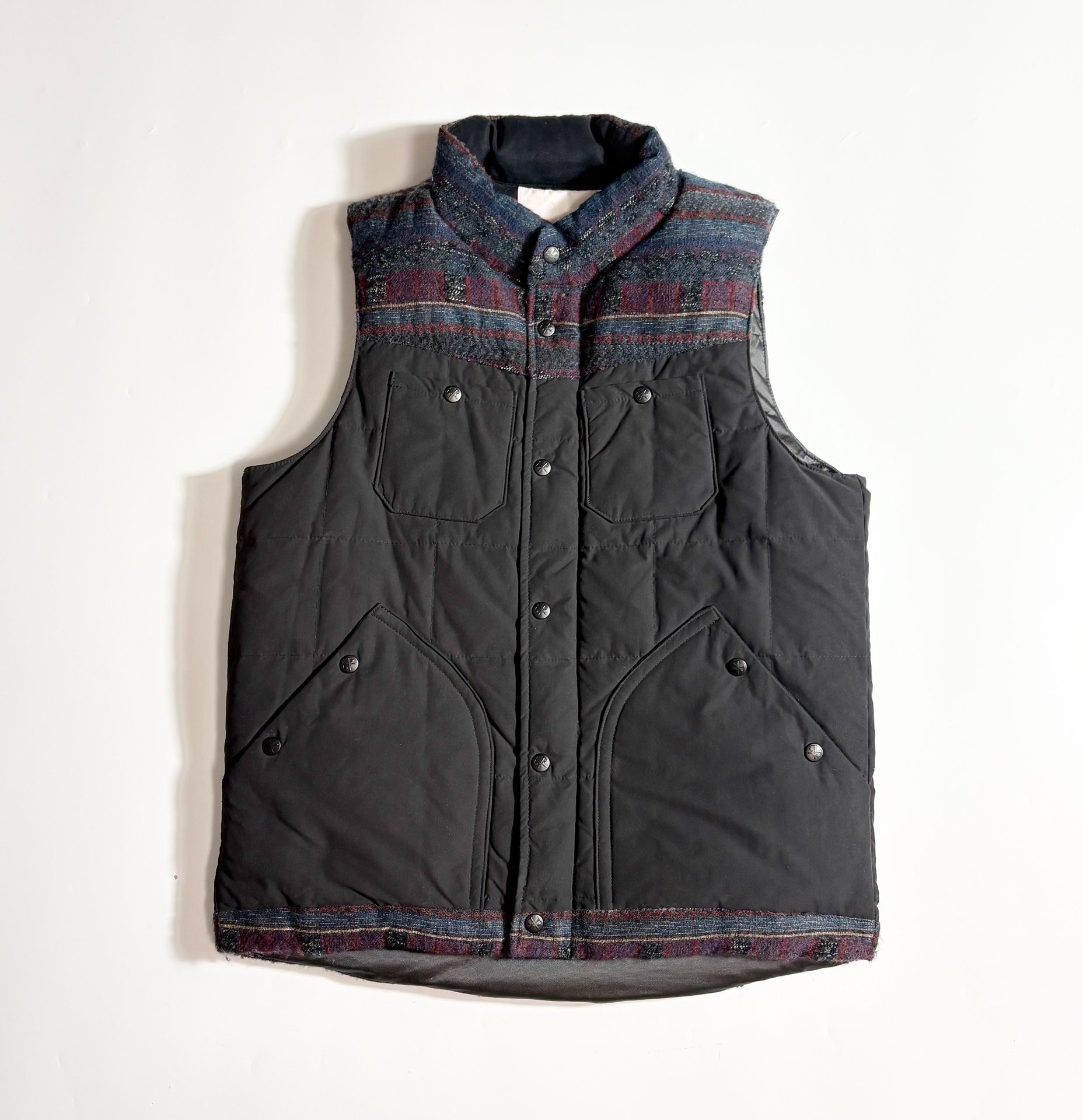 White Mountianeering Black Down Vest