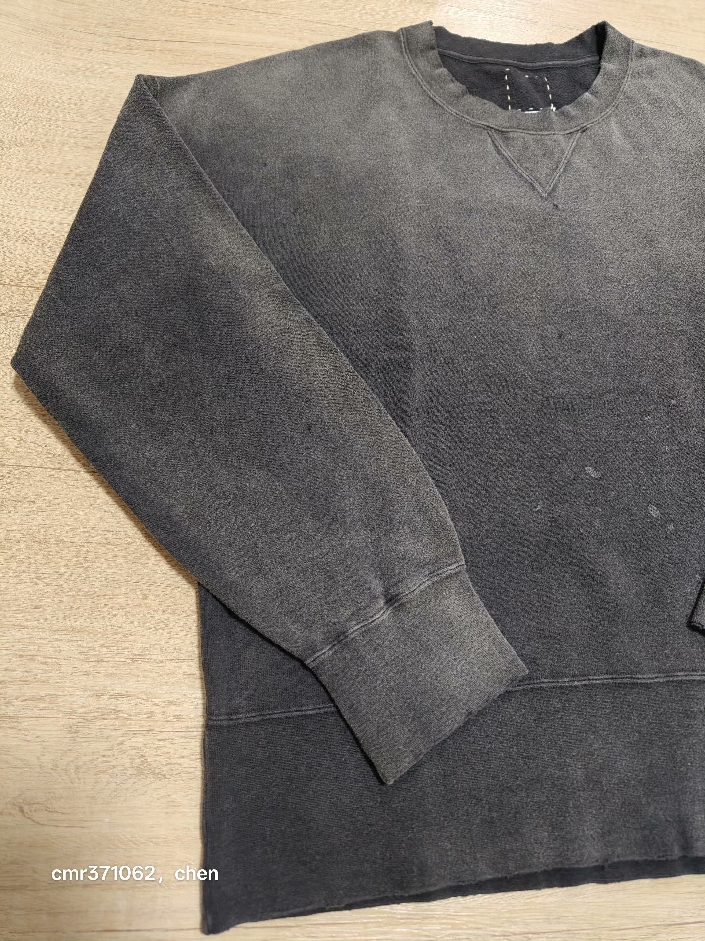 VISVIM 23SS COURT SWEAT L/S CRASH — detail