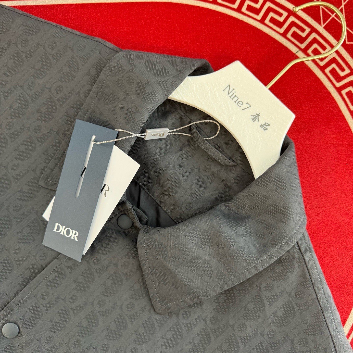 Dior 2025 Oblique Logo Jacket — detail