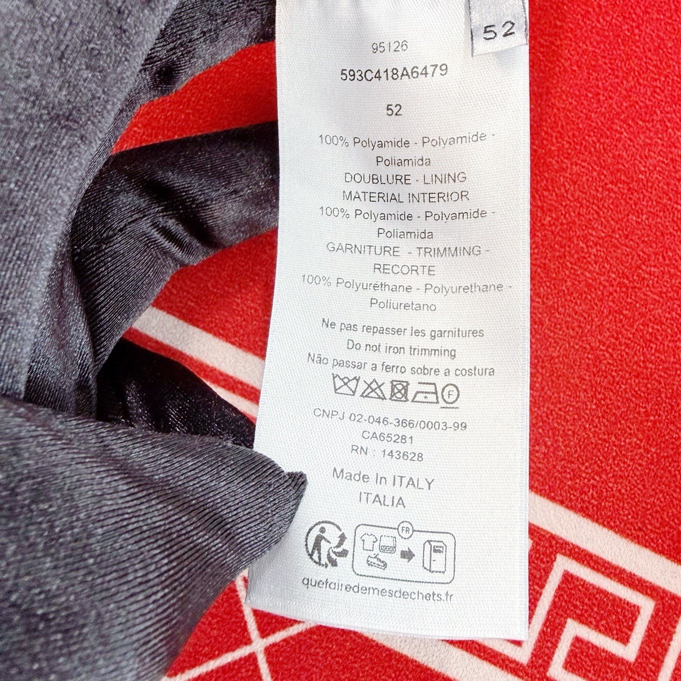 Dior 2025 Oblique Logo Jacket — label
