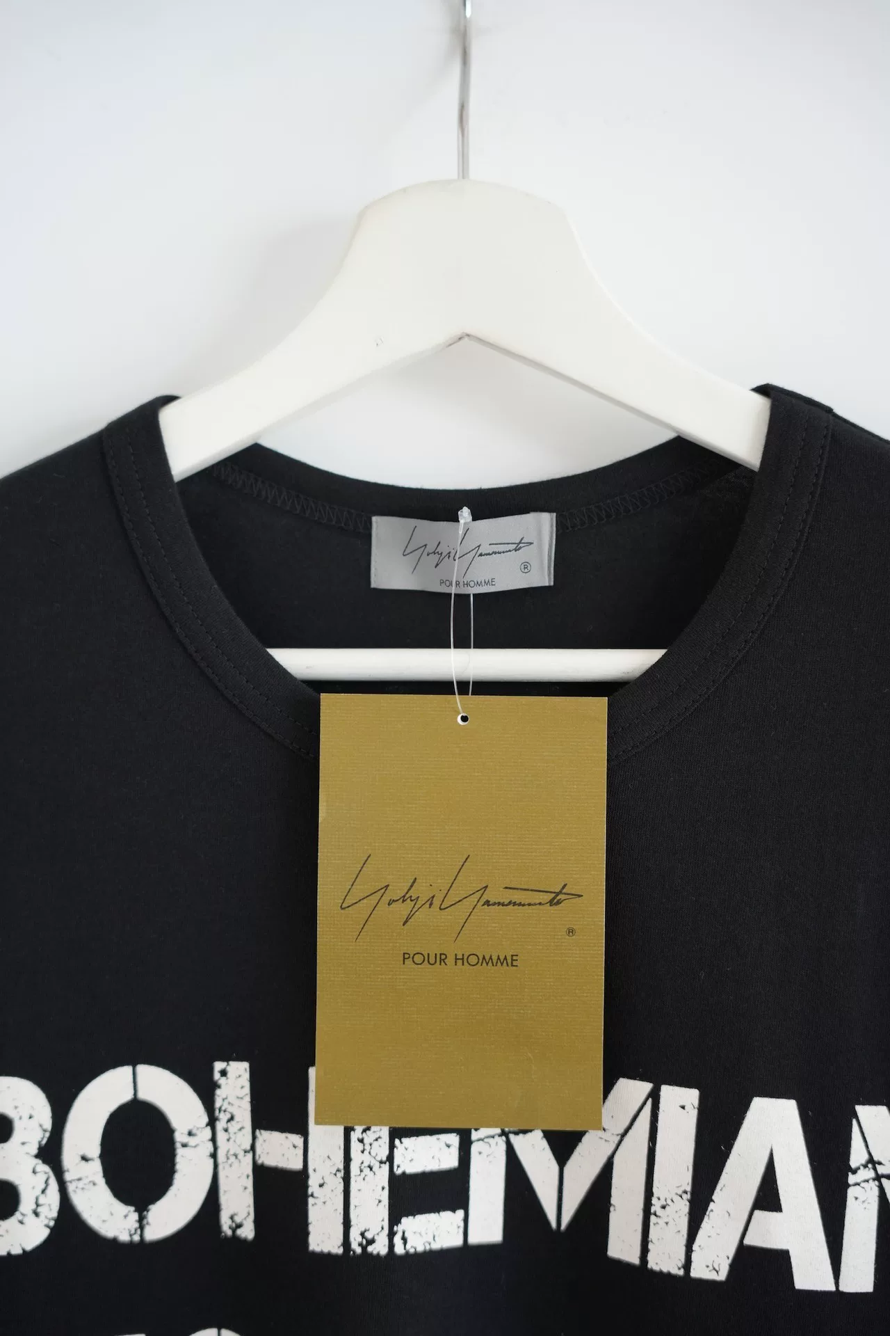 Yohji Yamamoto 24AW Bohemian Slogan Longsleeve T-shirt — detail