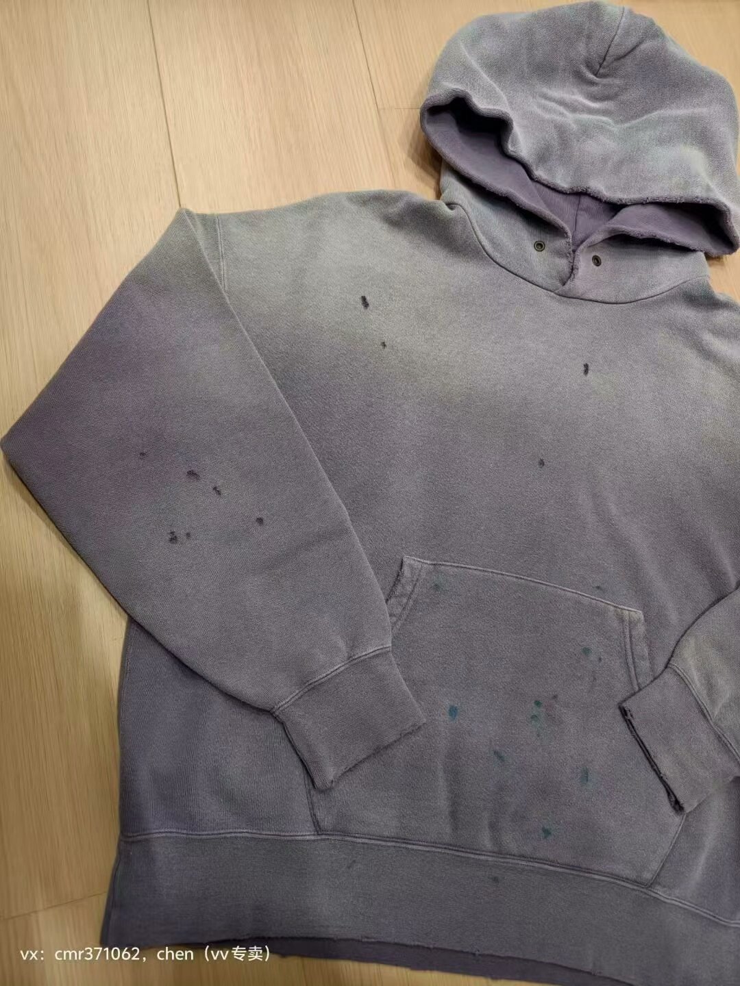 VISVIM 22AW AMPLUS SB HOODIE CRASH — front