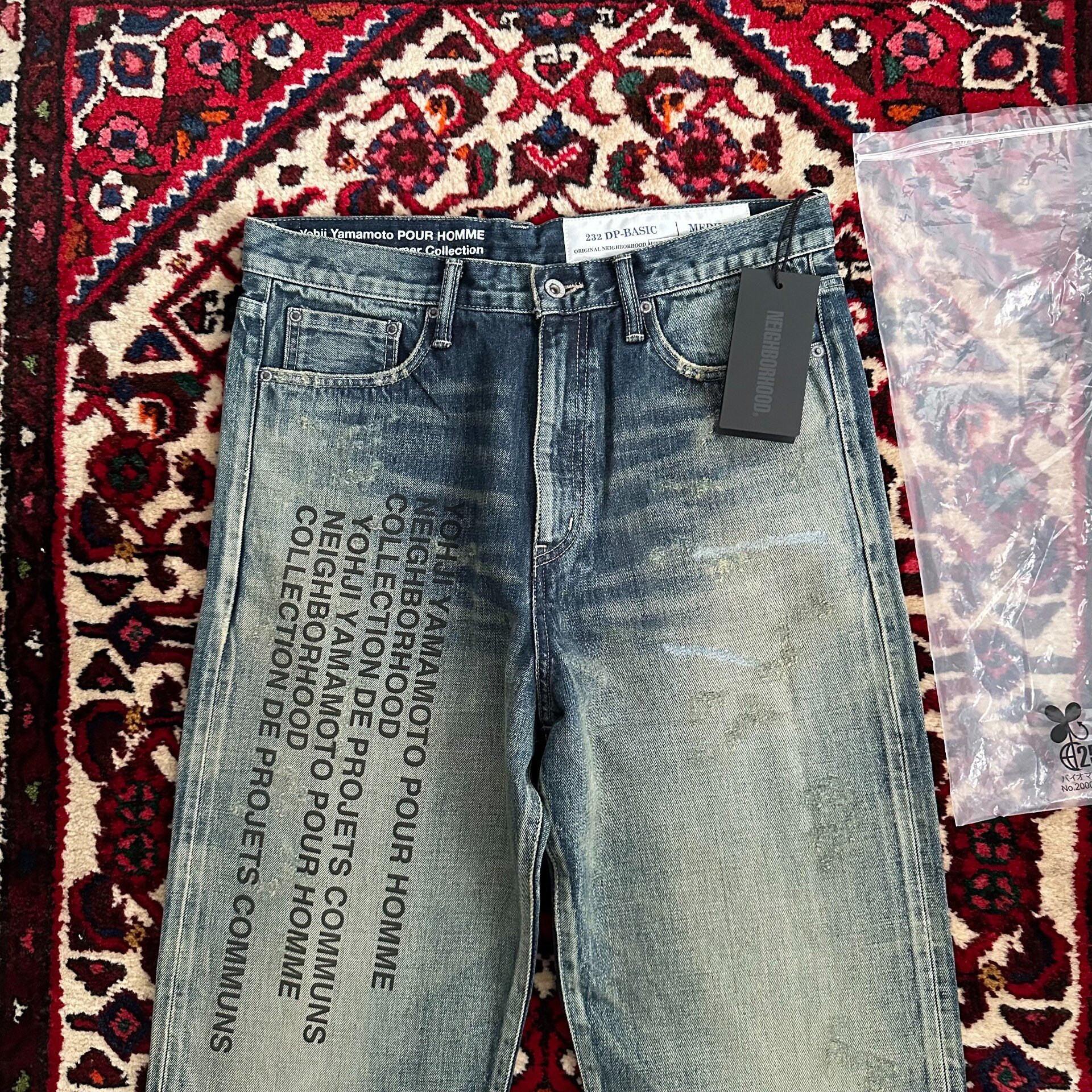 Neighborhood x Yohji Yamamoto Denim Jeans — detail