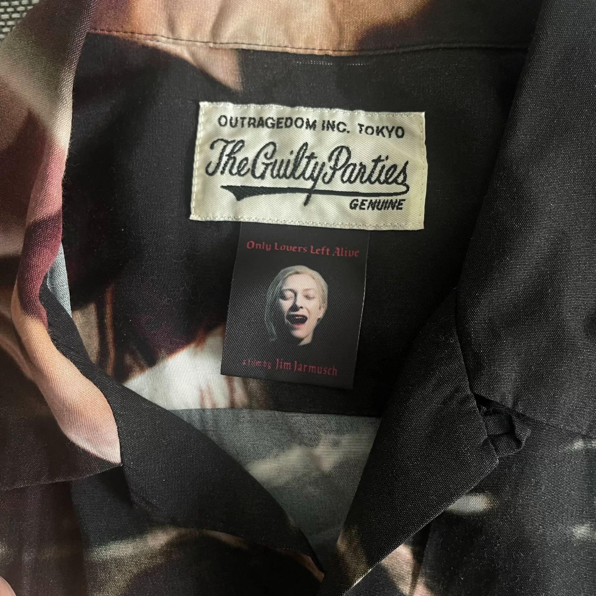 Wacko Maria Only Lovers Left Alive Hawaiian Shirt — detail