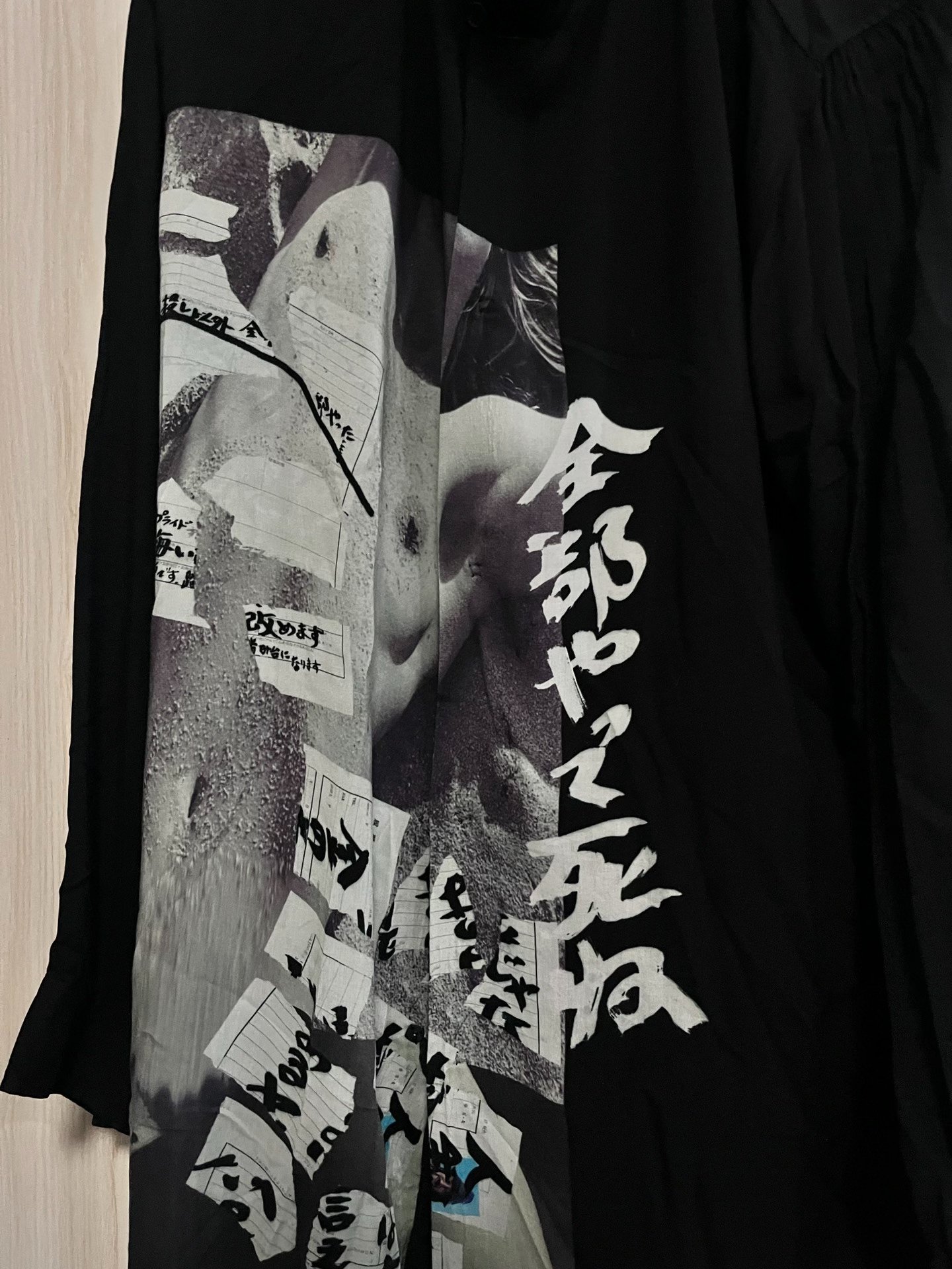 Yohji Yamamoto Women Portrait Graphic Shirt — front