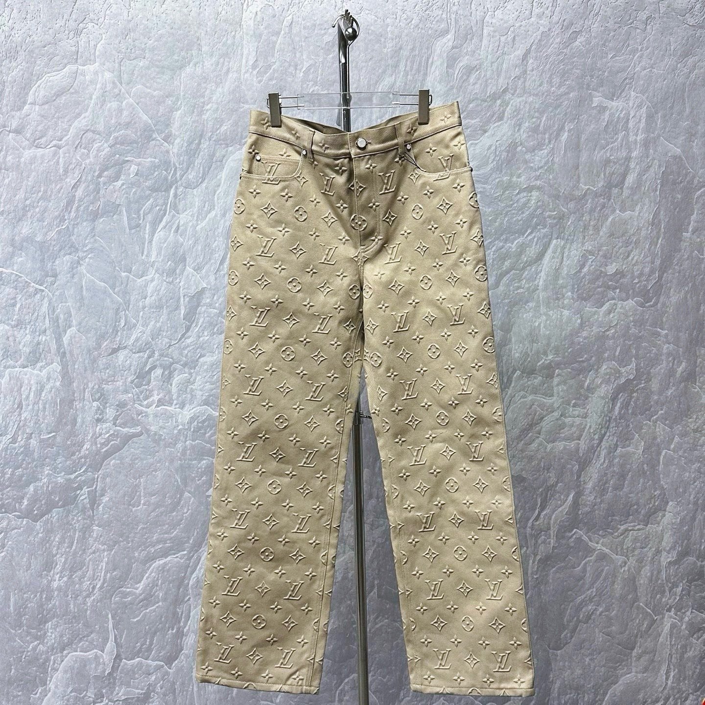 Louis Vuitton SS25 Embossed Denim Pants
