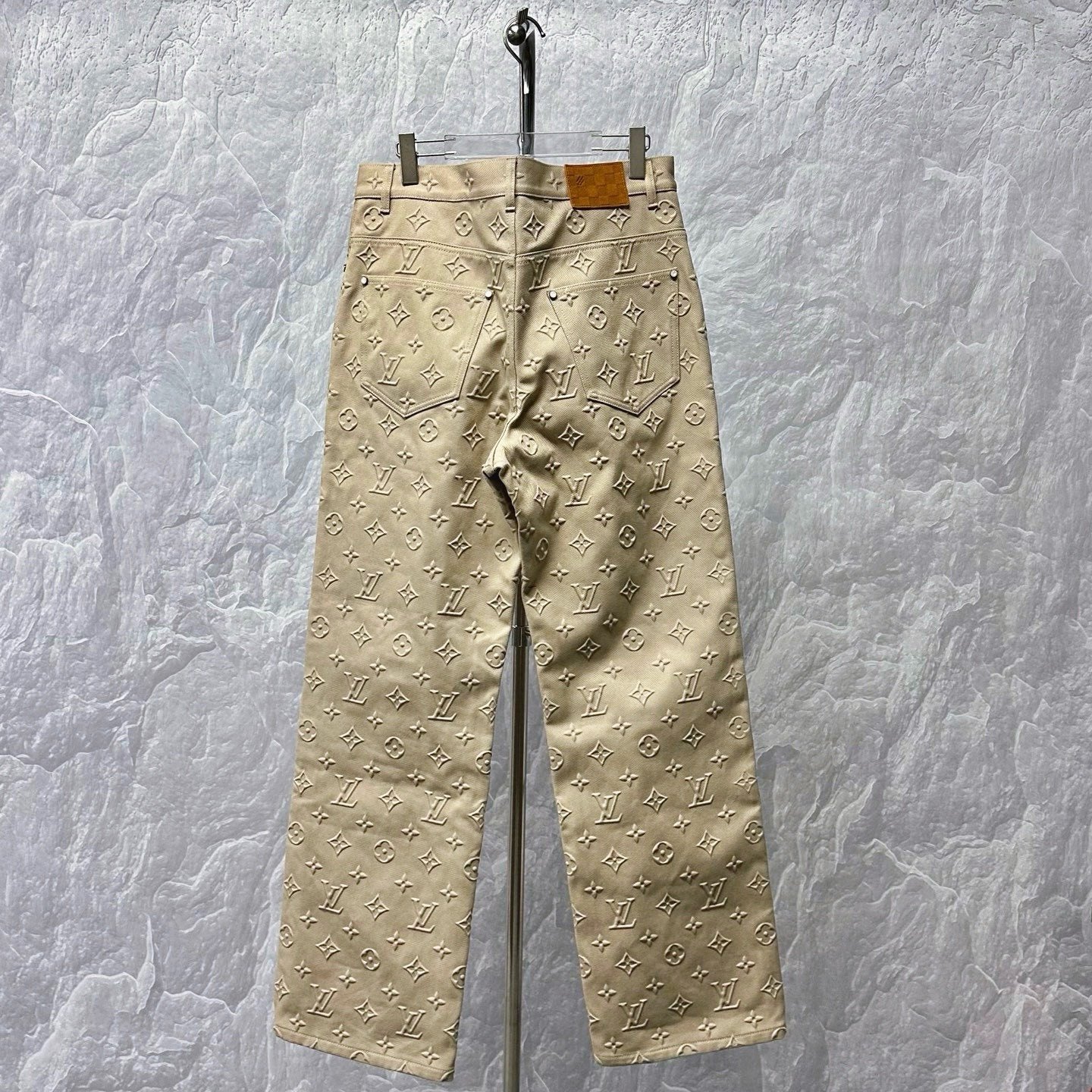 Louis Vuitton SS25 Embossed Denim Pants — back