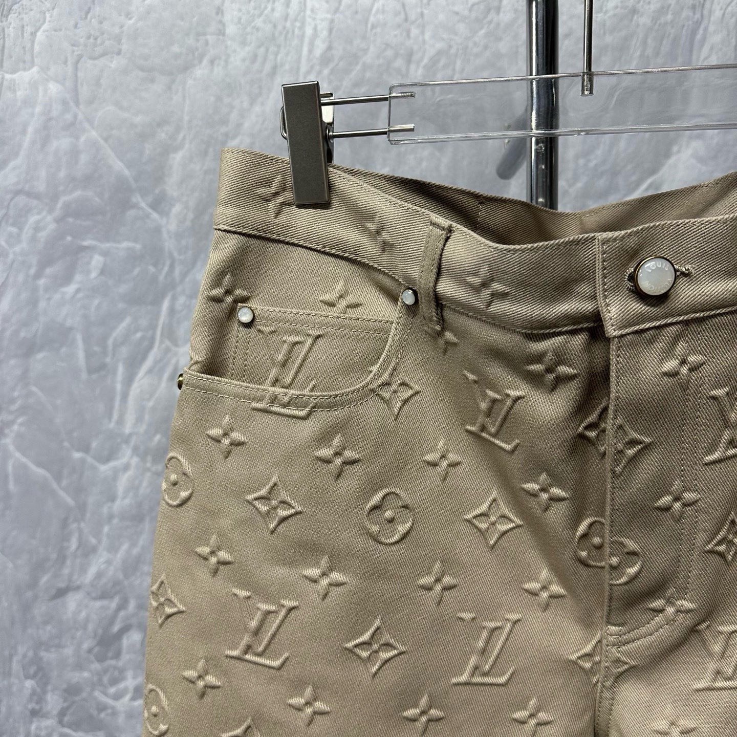 Louis Vuitton SS25 Embossed Denim Pants — detail