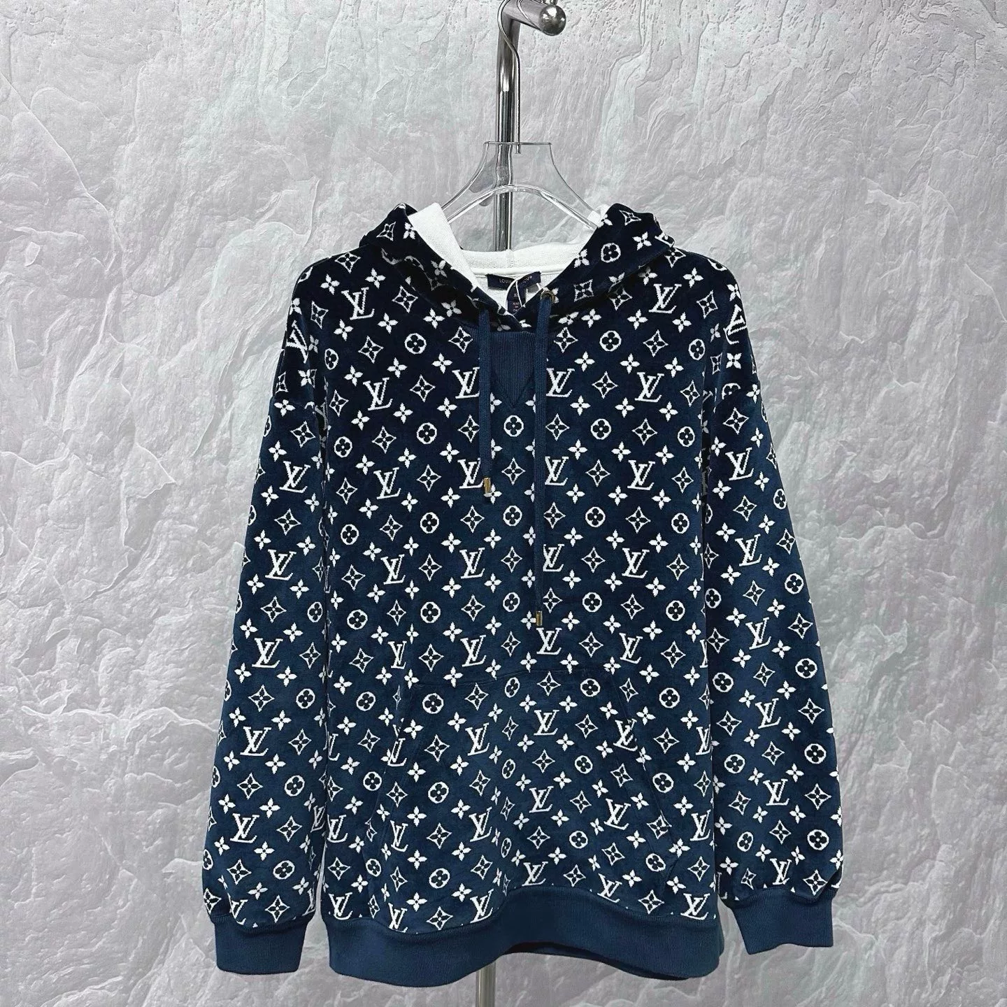 Louis Vuitton SS24 Logo Velvet Hoodie