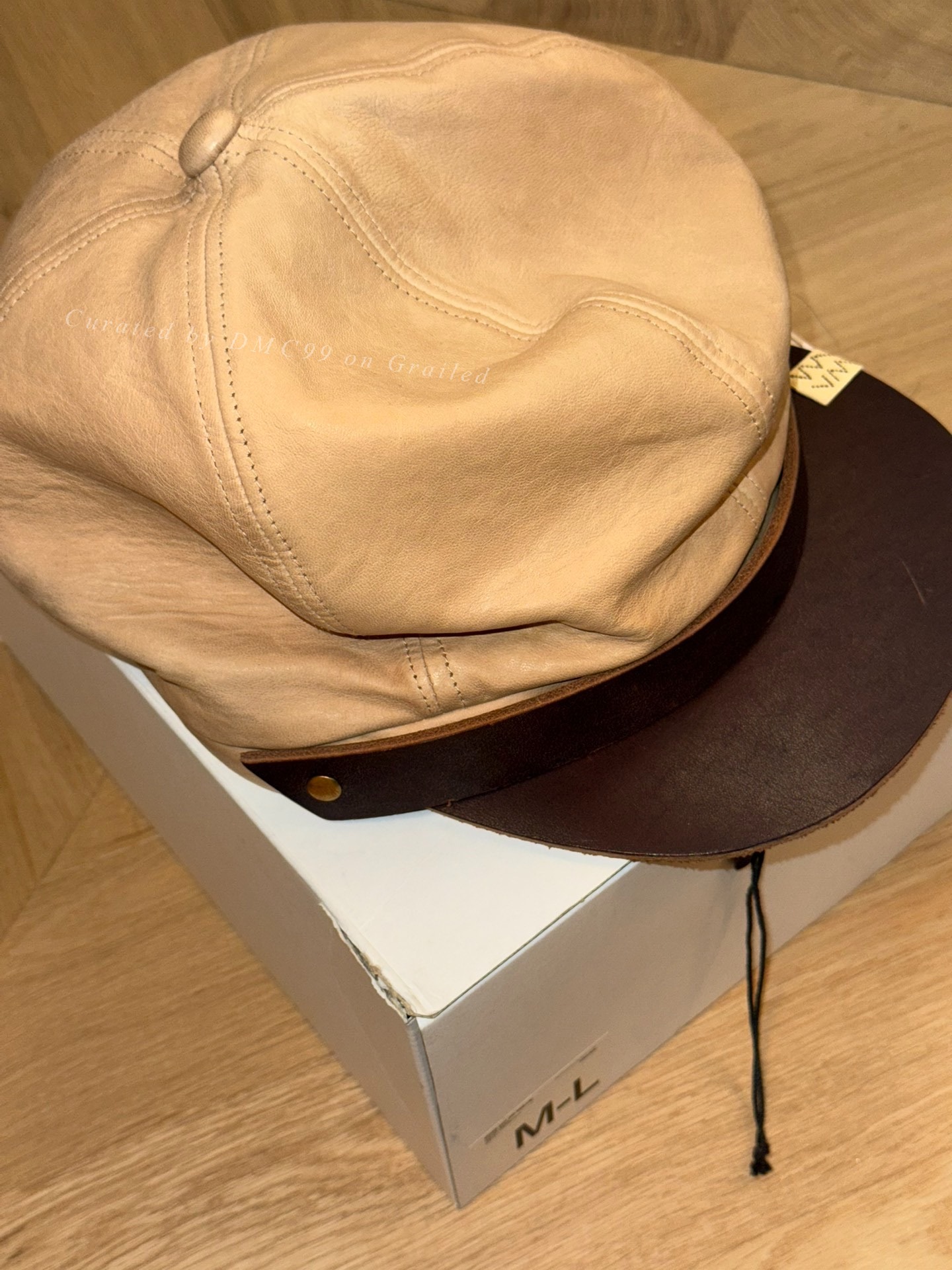 Visvim 22SS Biker Newsboy Cap — label