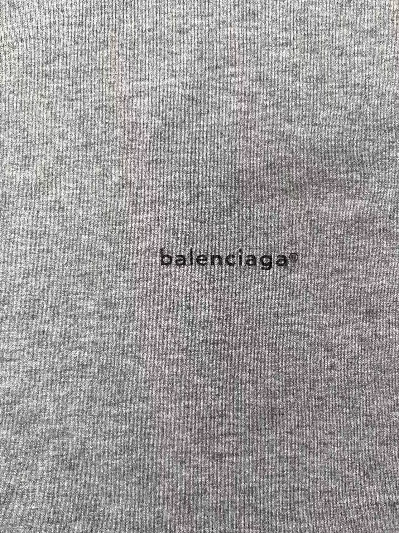 Balenciaga Logo Print Regular Fit Hoodie — detail