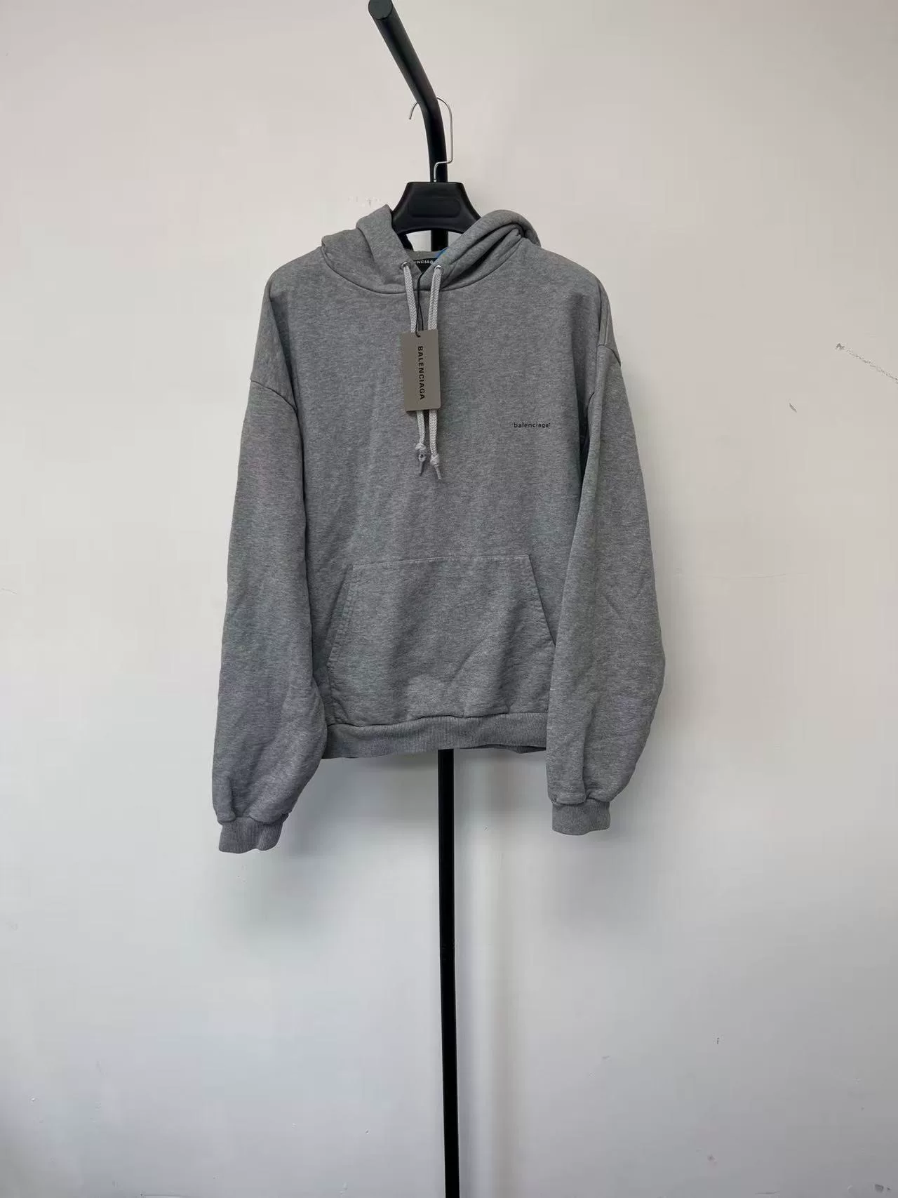 Balenciaga Logo Print Regular Fit Hoodie