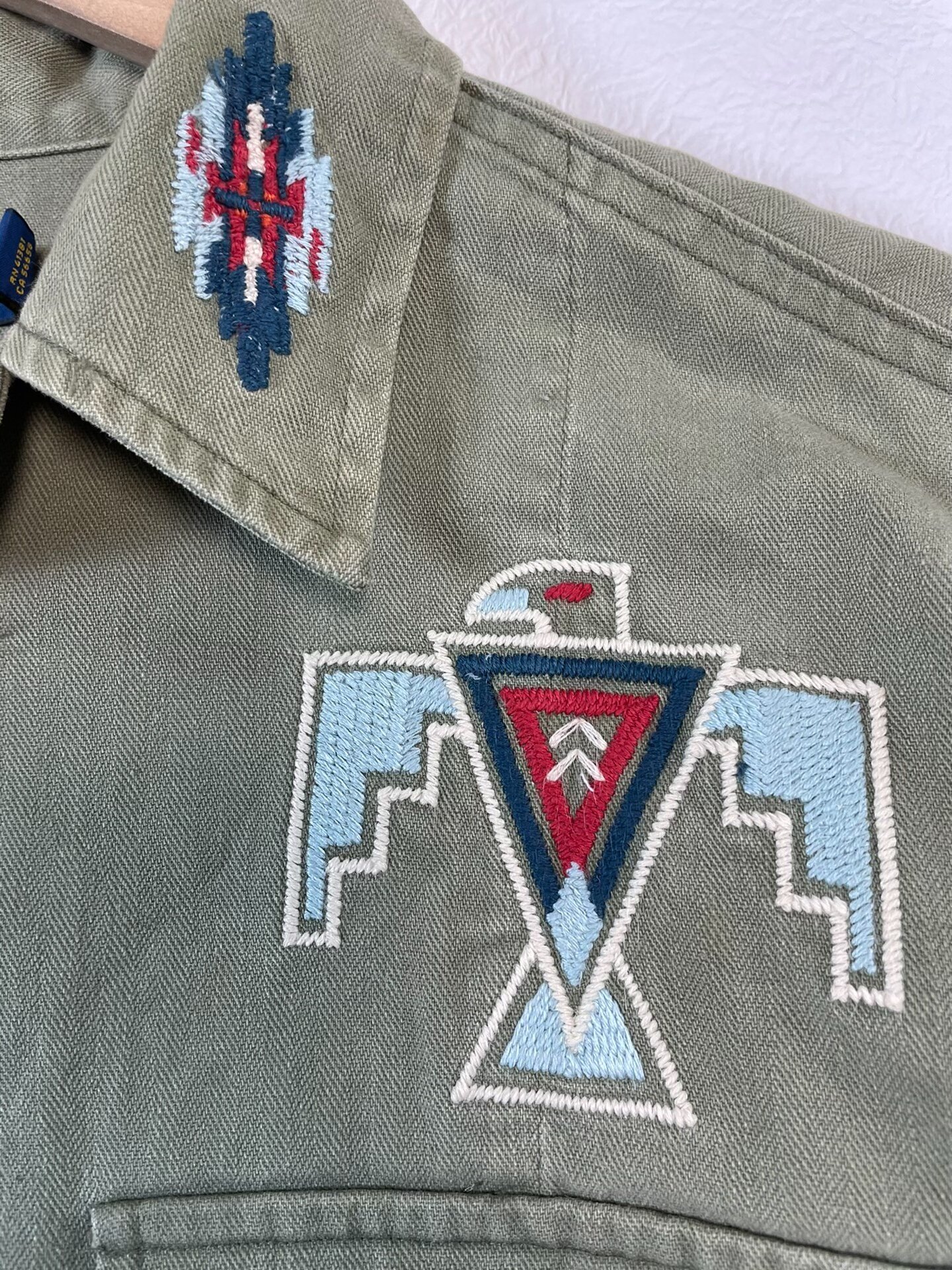 POLO RL Thunderbird Workwear Shirt Jacket — label