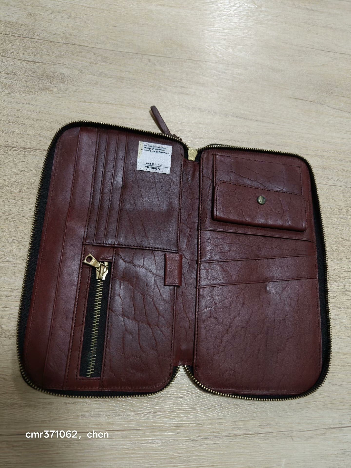 Visvim Veggie Travel Case Wallet — detail