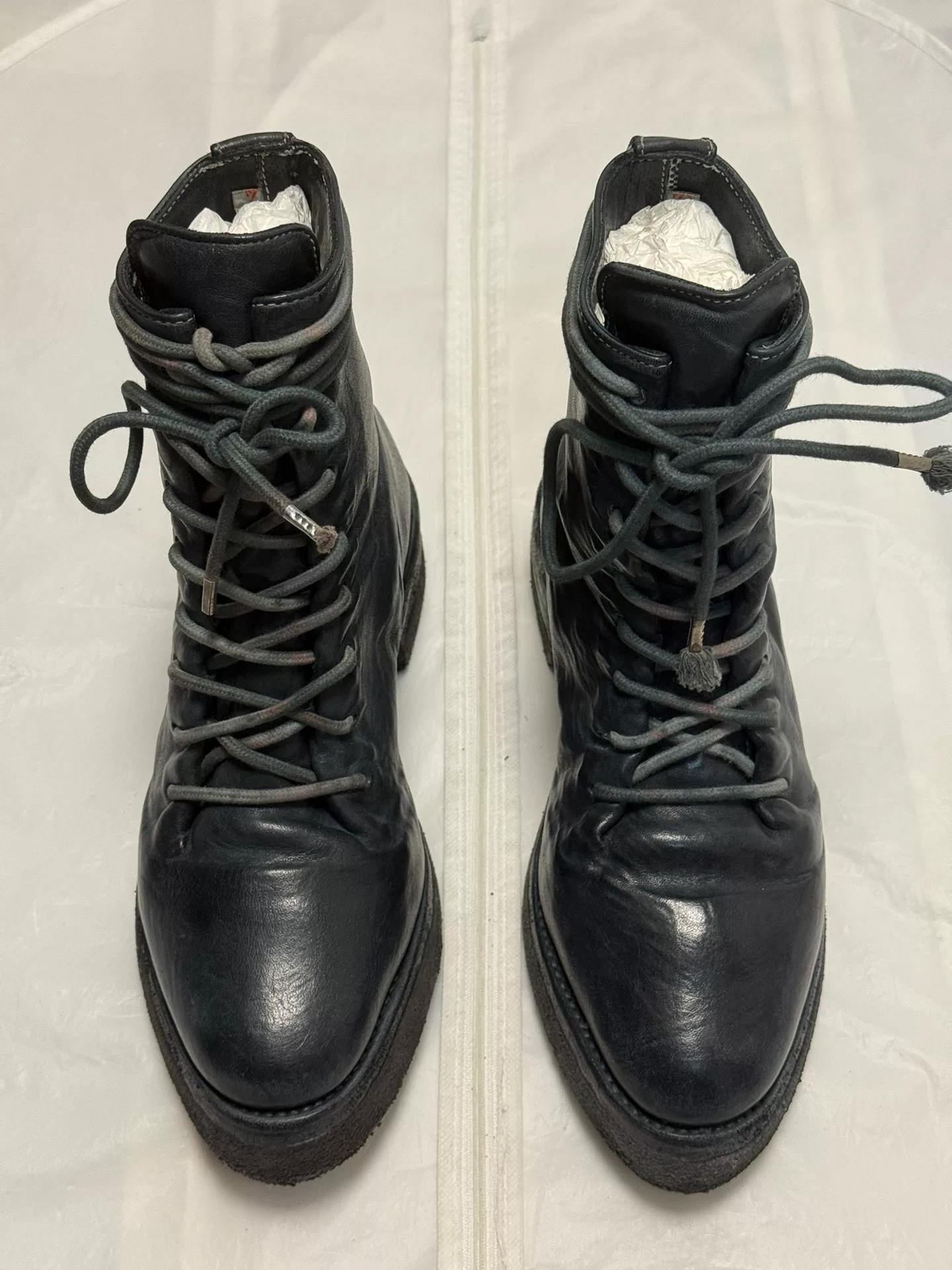 Carol Christian Poell Combat Boots — back