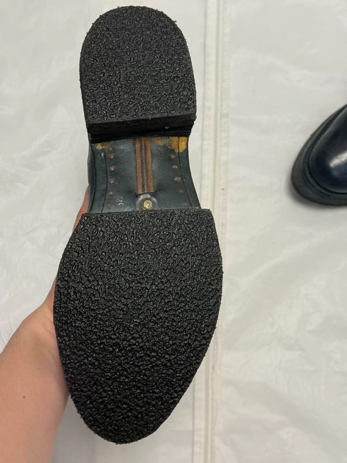 Carol Christian Poell Combat Boots — label