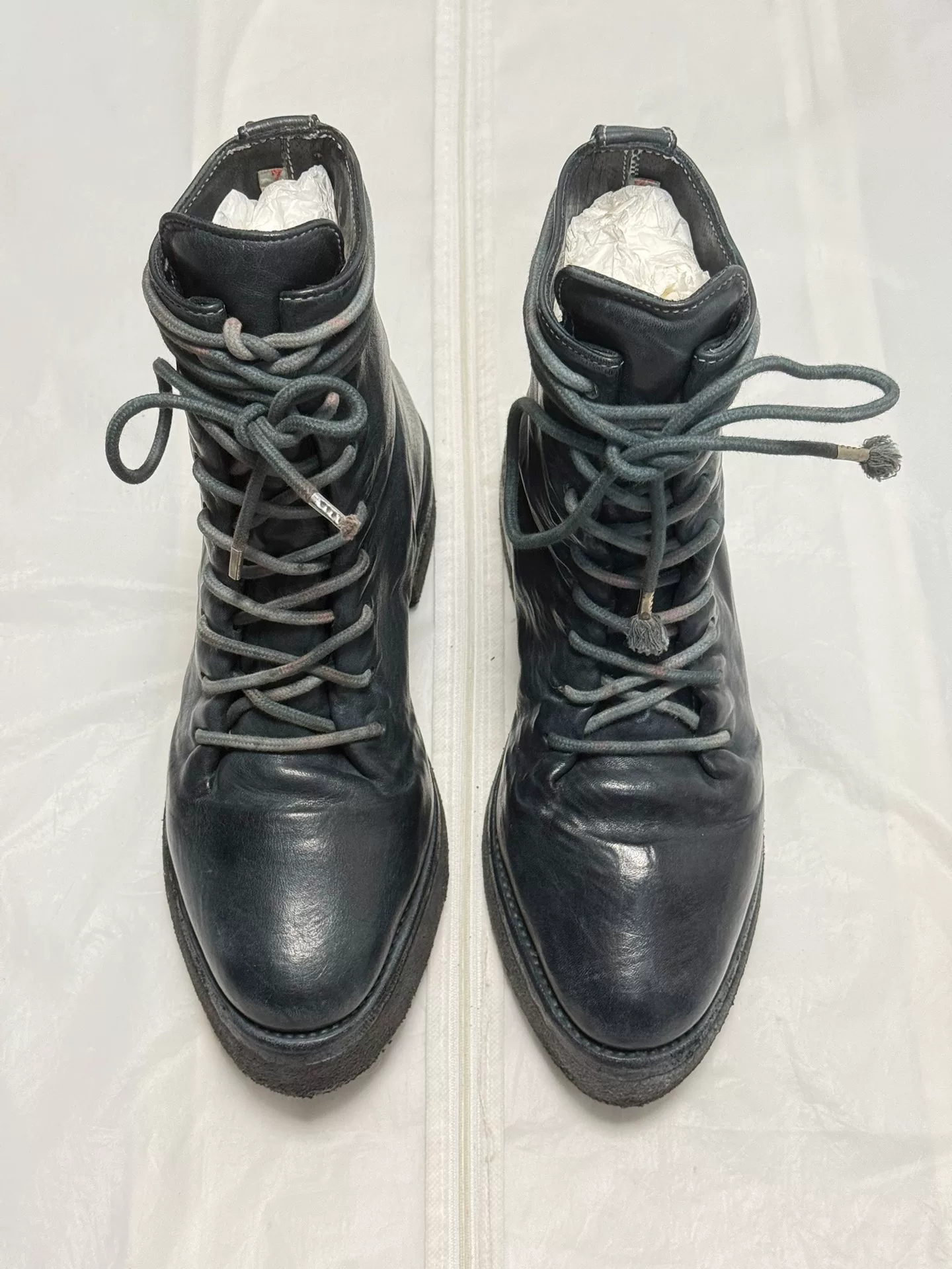 Carol Christian Poell Combat Boots — front