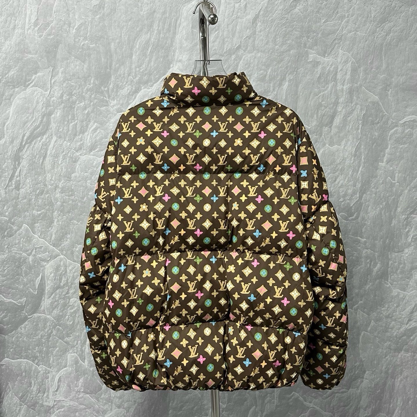 Louis Vuitton FW24 Tyler Multicolor Monogram Down Jacket — back