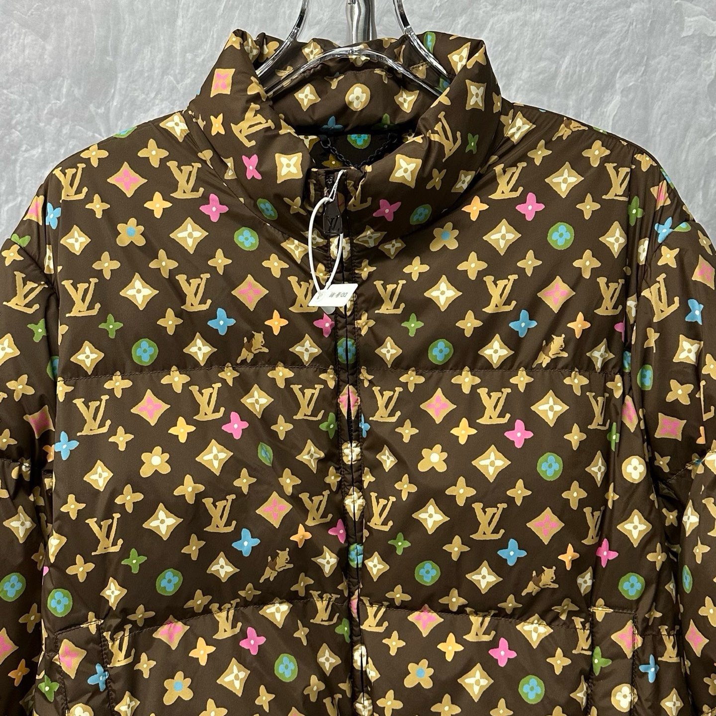 Louis Vuitton FW24 Tyler Multicolor Monogram Down Jacket — front