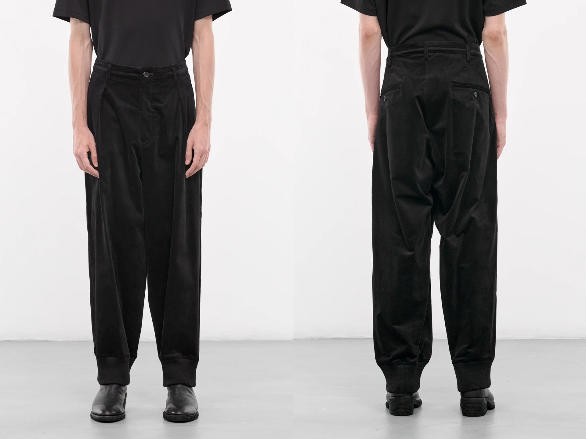 Yohji Yamamoto 24AW Velvet Trousers — front