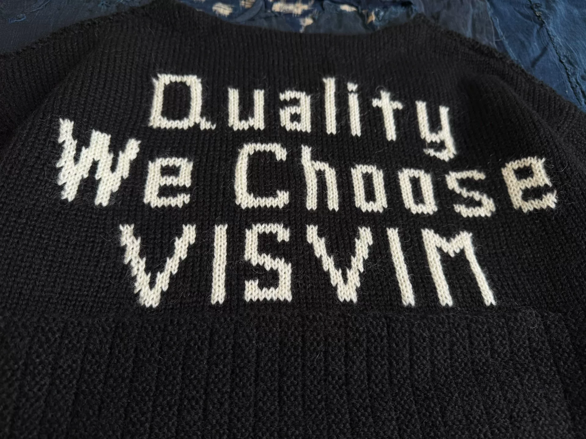 VISVIM 25SS Boatneck Knit Sweater — detail