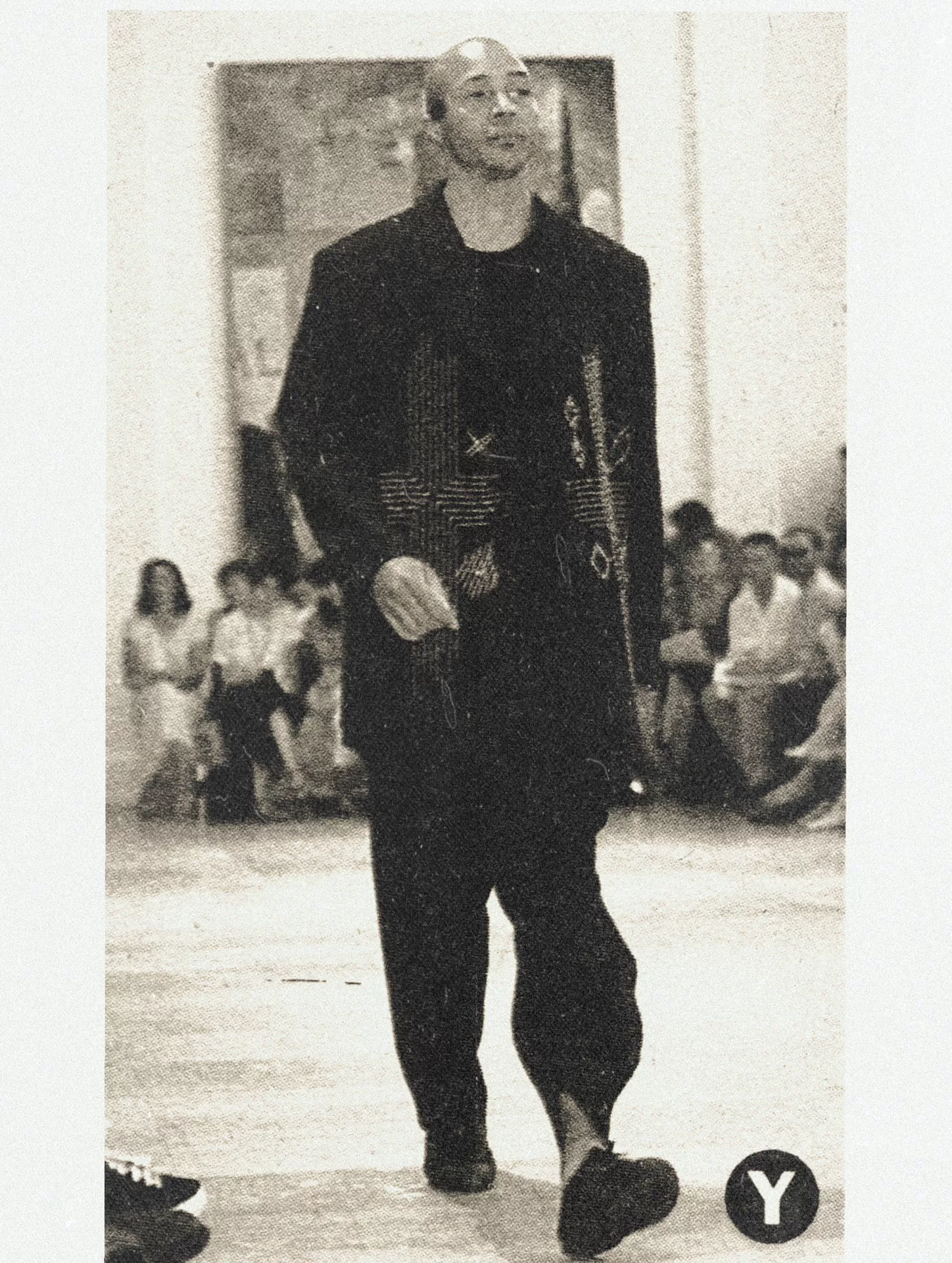 Yohji Yamamoto 00s Double Cross Suit — back
