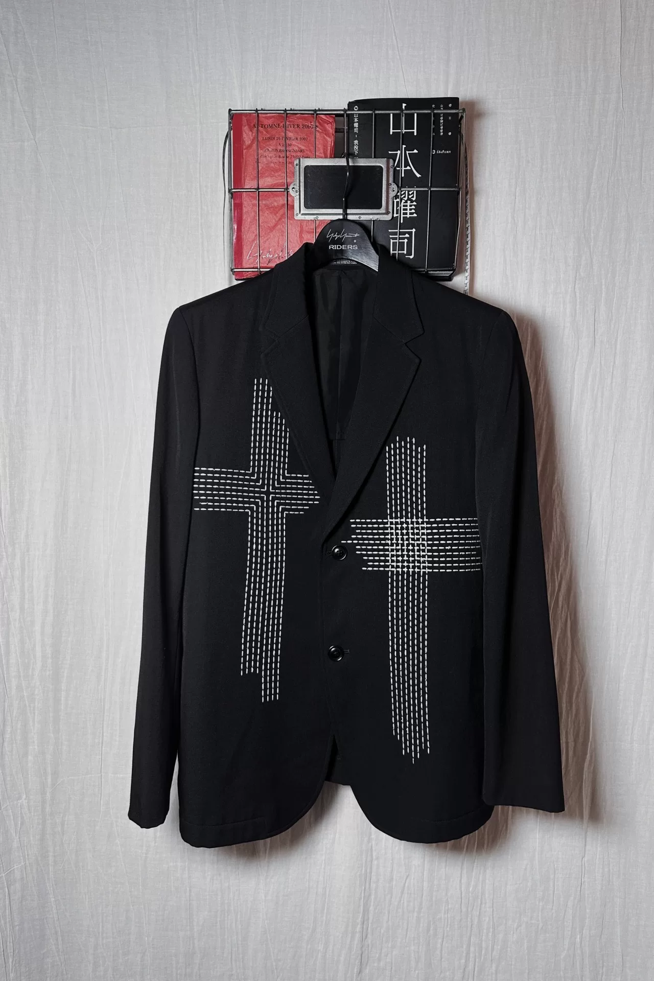 Yohji Yamamoto 00s Double Cross Suit — front
