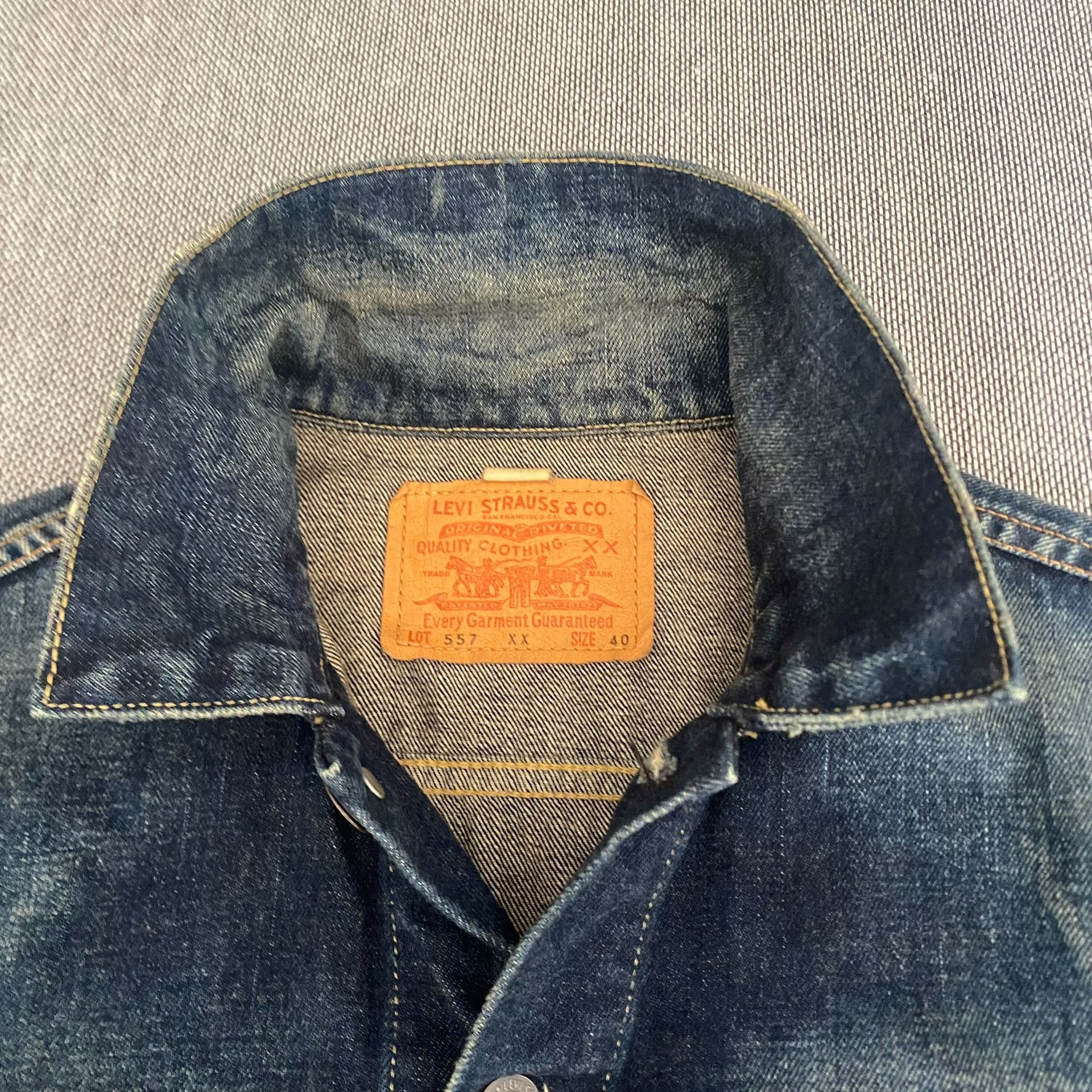 Levi's LVC557 Type3 Denim Jacket — detail