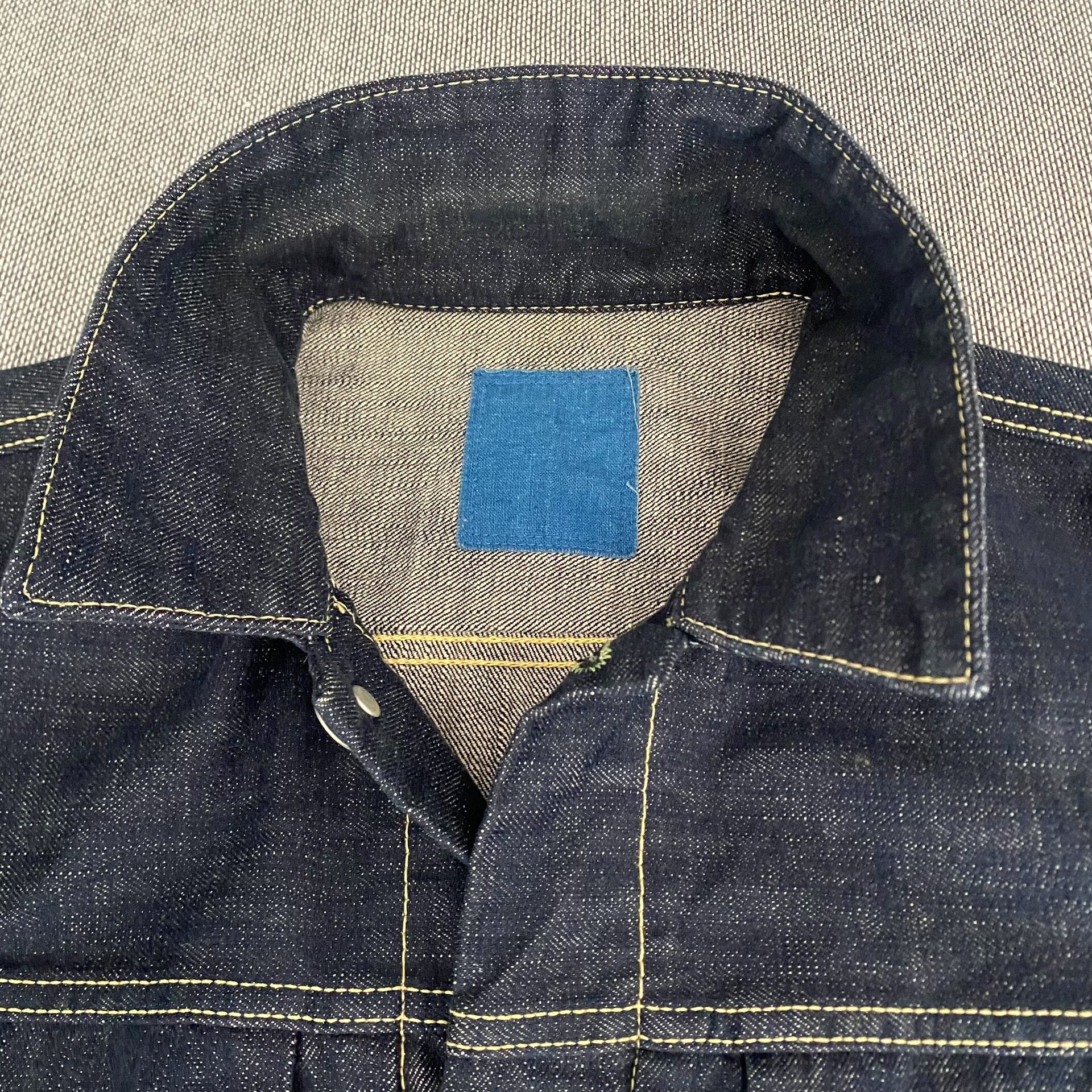 Visvim101 ICT Indigo Denim Jacket — detail