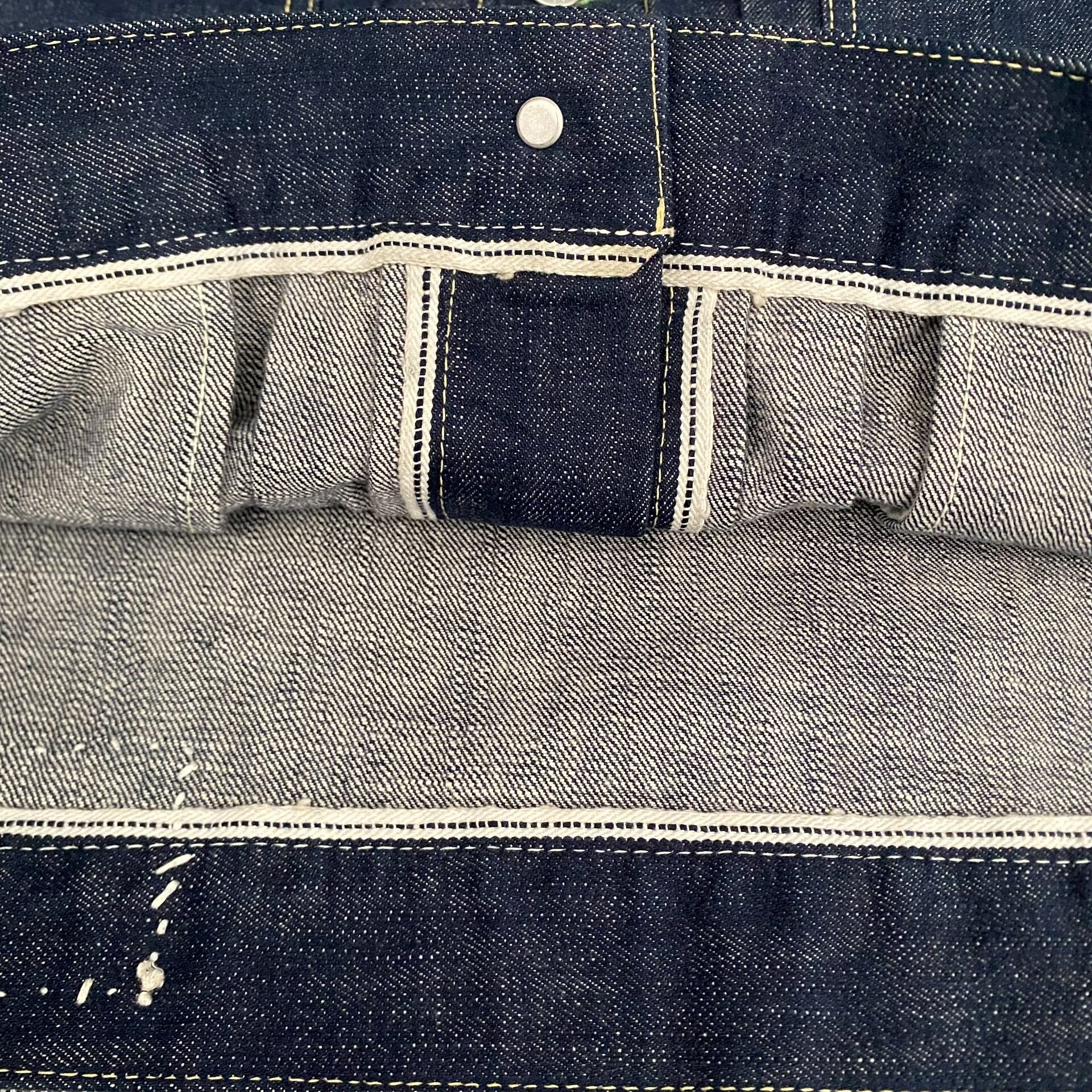 Visvim101 ICT Indigo Denim Jacket — label