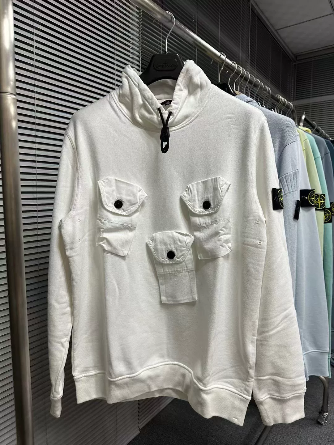 Stone Island Three Pocket Fleece Sweatshirt