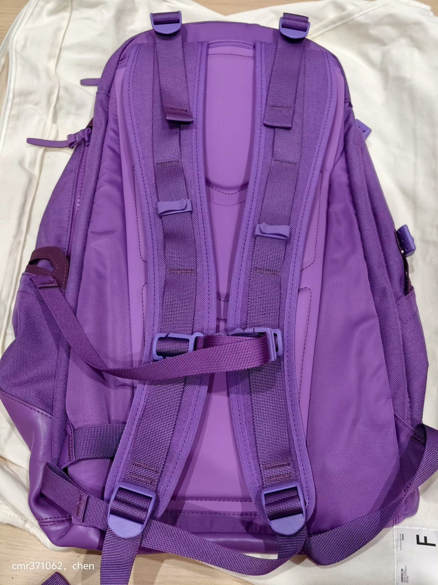 visvim 25SS 20L Purple Backpack — detail