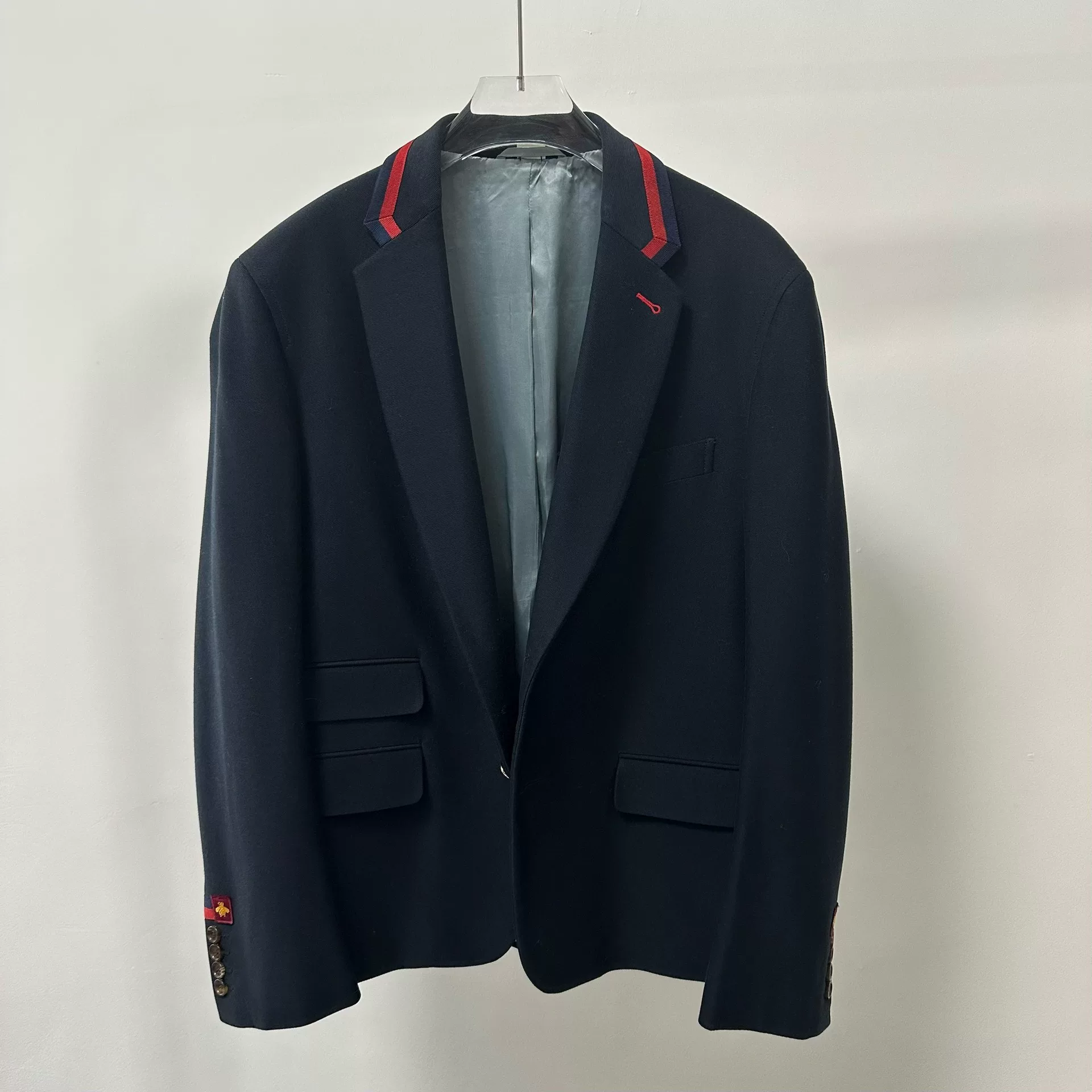 Gucci Leopard Embroidery Logo Blazer