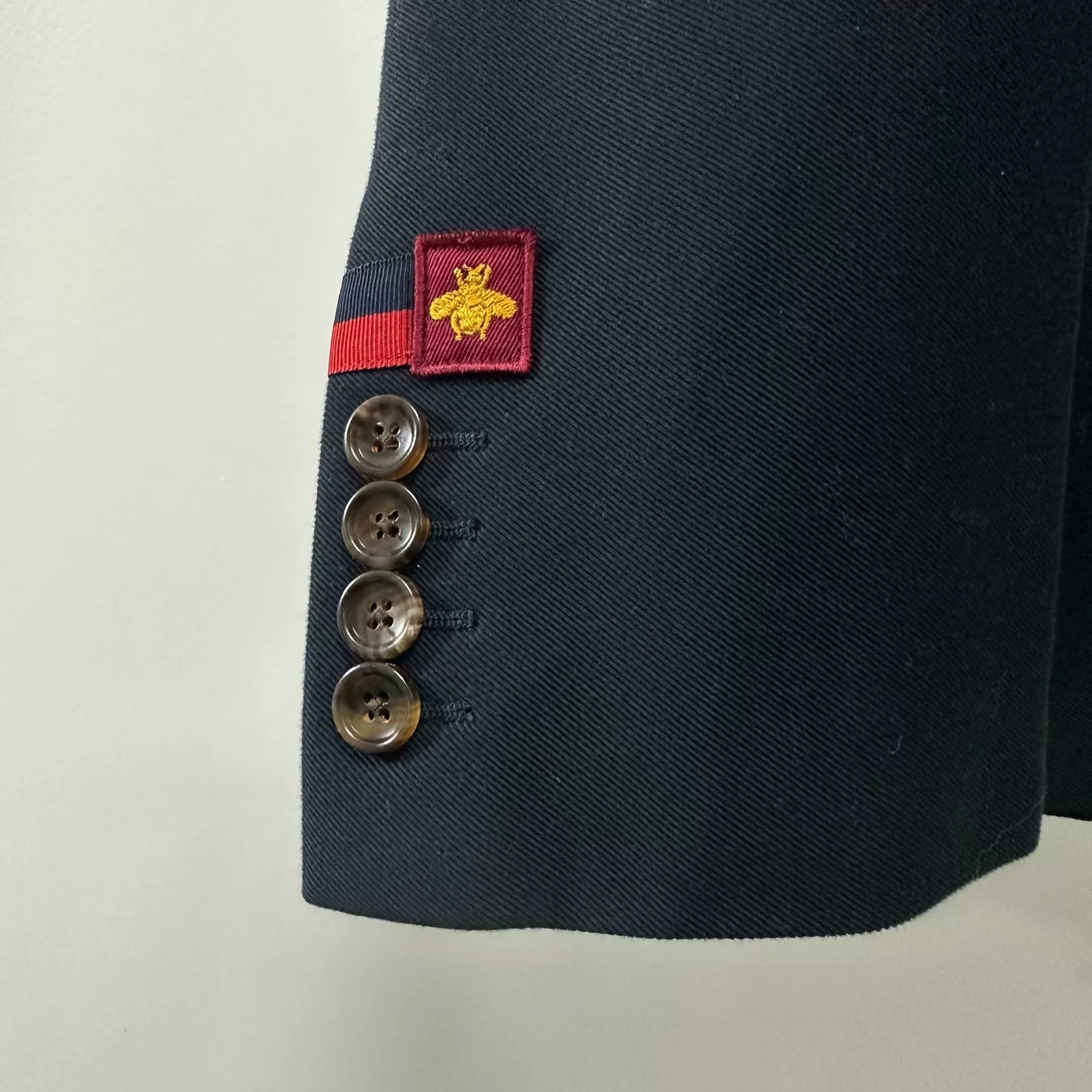 Gucci Leopard Embroidery Logo Blazer — front