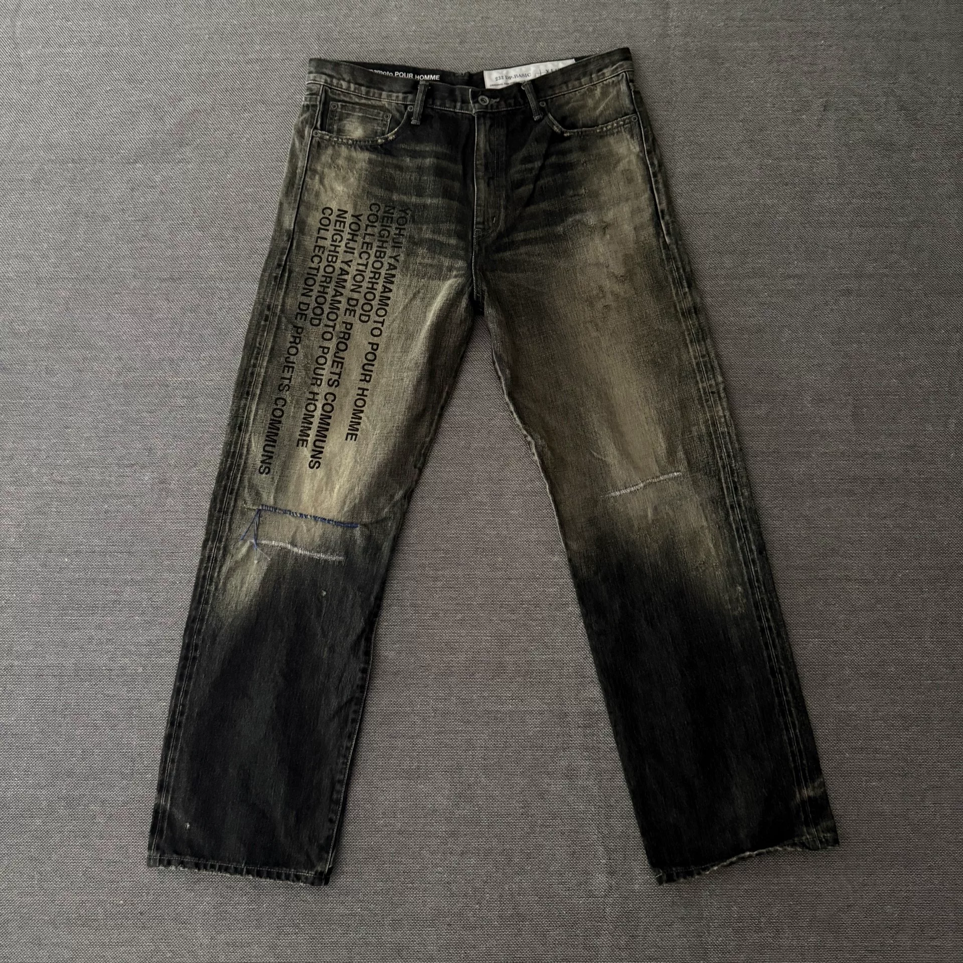 Neighborhood x Yohji Yamamoto Denim Jeans — front