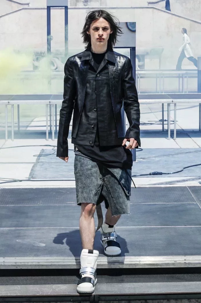 Rick Owens Runway Black Jacket — back
