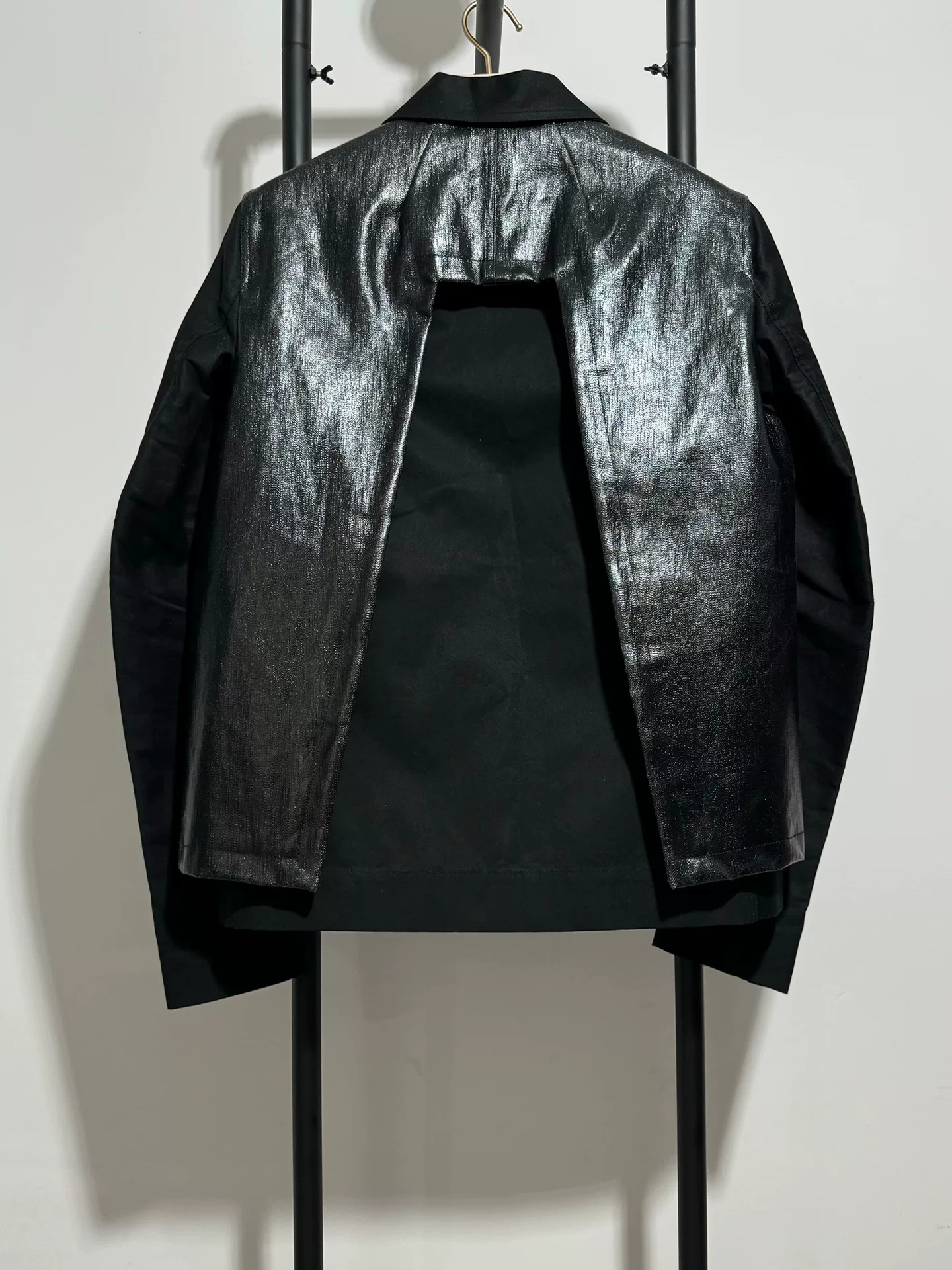 Rick Owens Runway Black Jacket — front