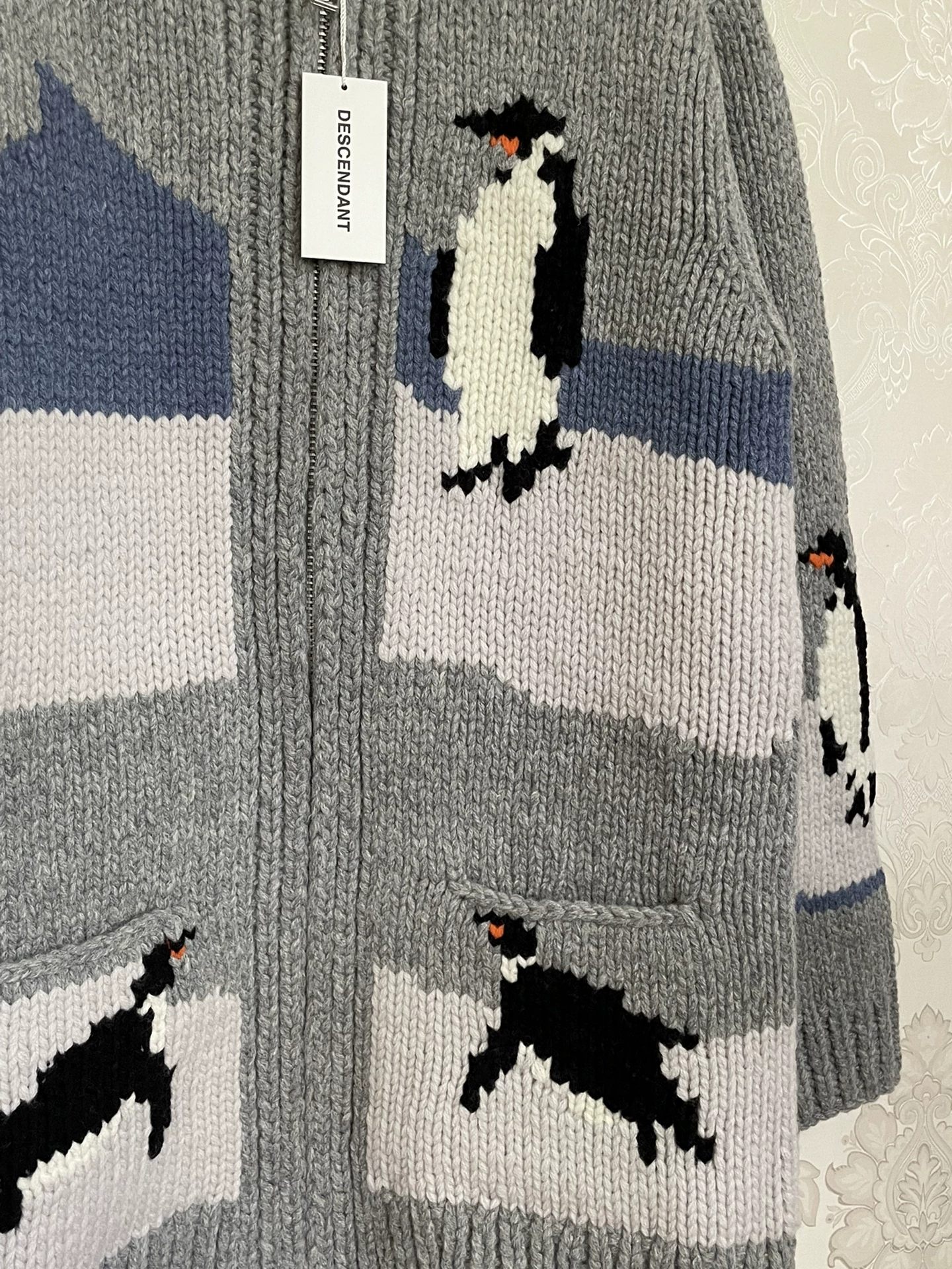 Descendant Manchot Cowichan Knit Coat — detail
