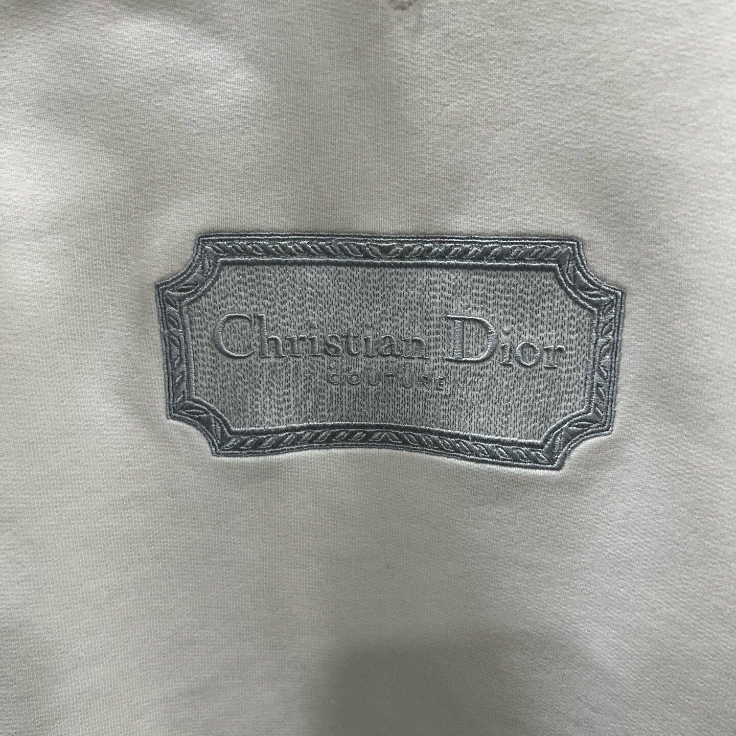 Dior CD Logo Embroidered Crewneck Sweatshirt — front