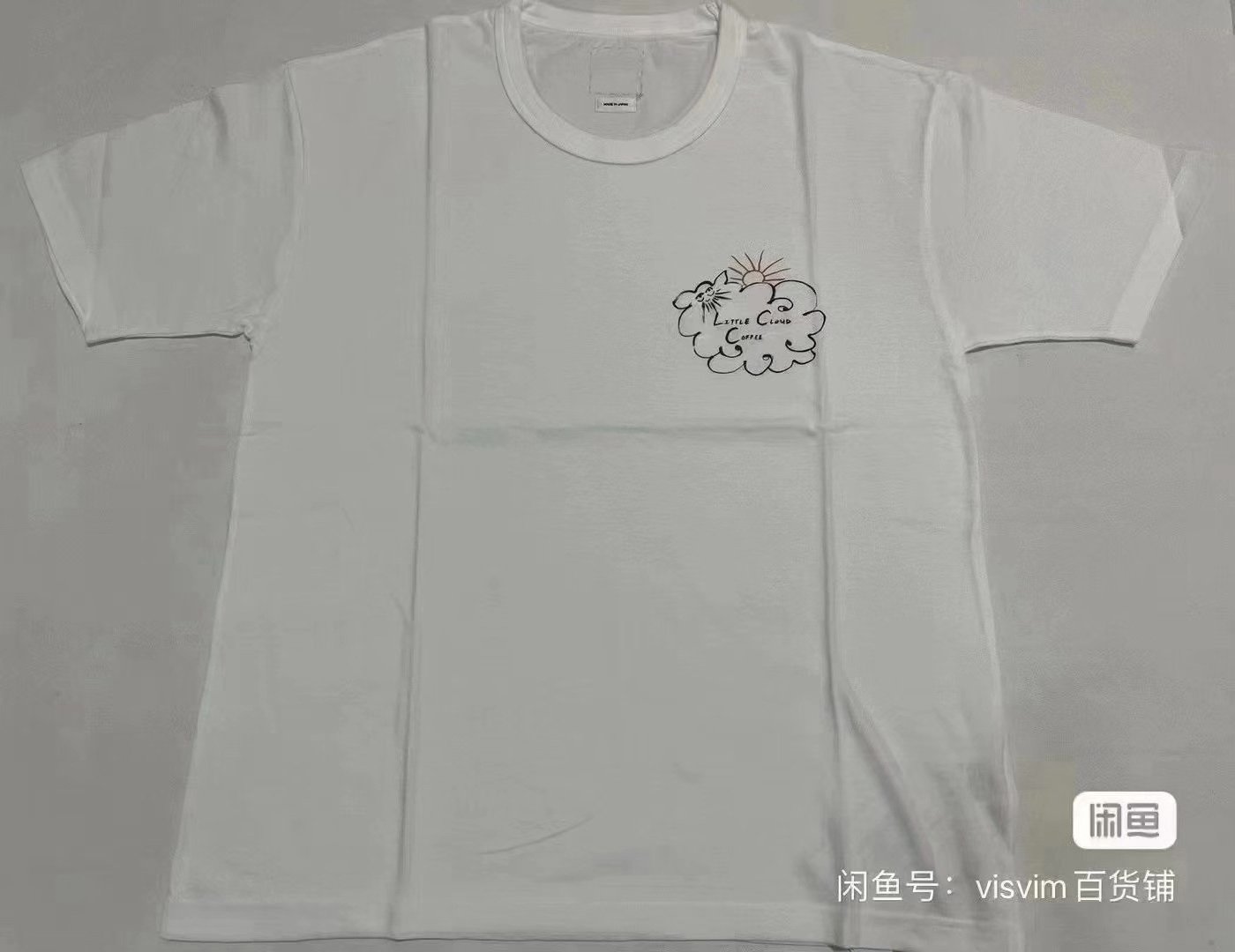 VISVIM JUMBO TEE S/S Coffee Cloud — back