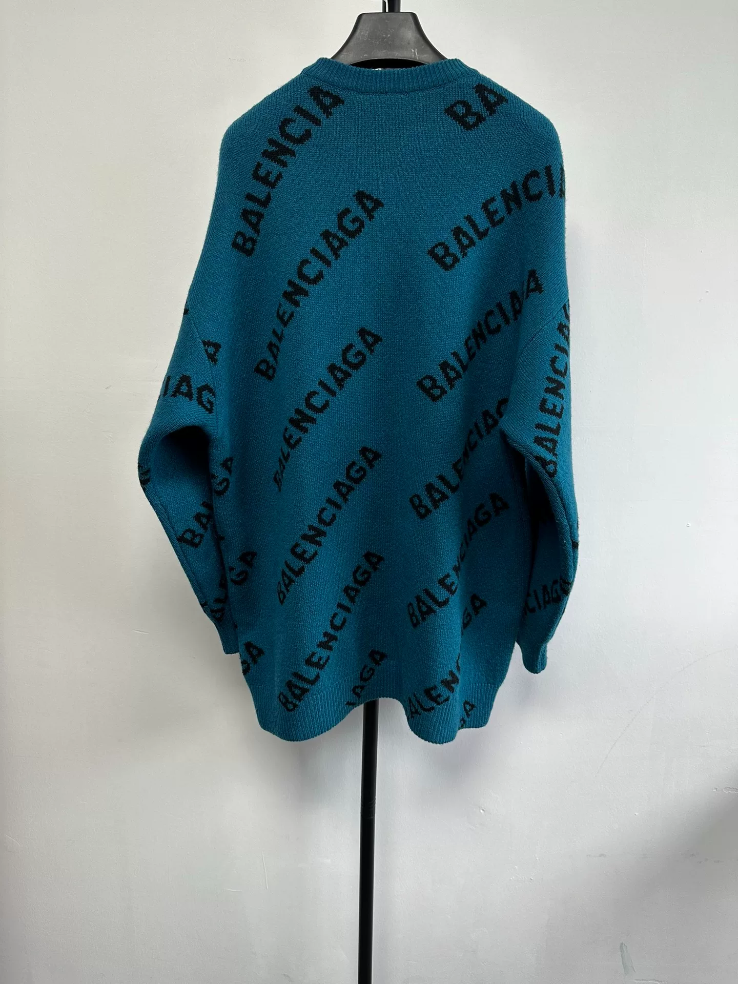 Balenciaga Letter Print Crewneck Sweater — front
