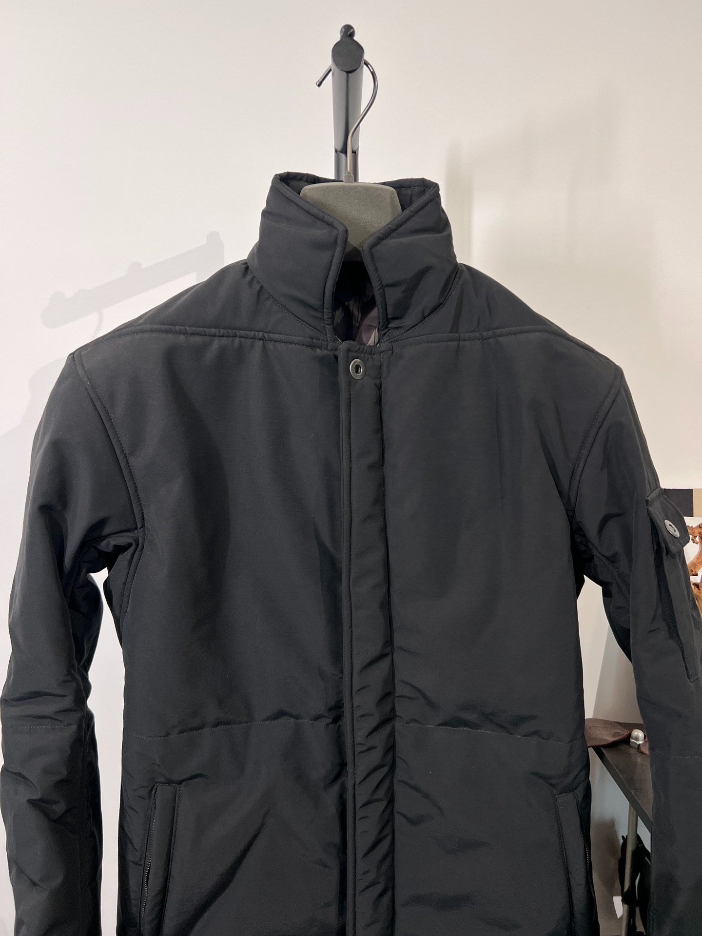 Boris Bidjan Saberi Black Padded Jacket — back