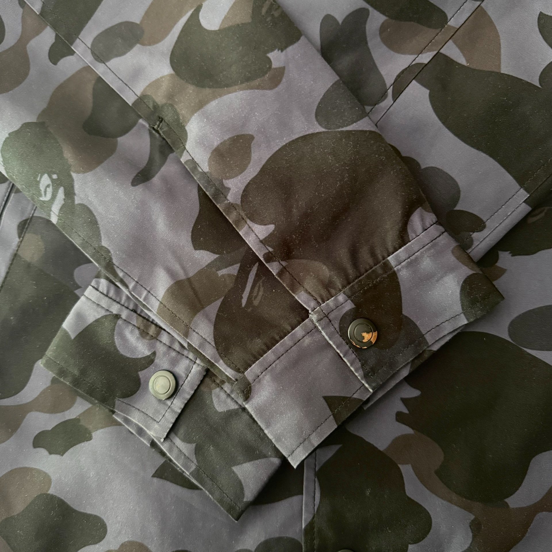 Bape Purple Camouflage Coach Jacket — back