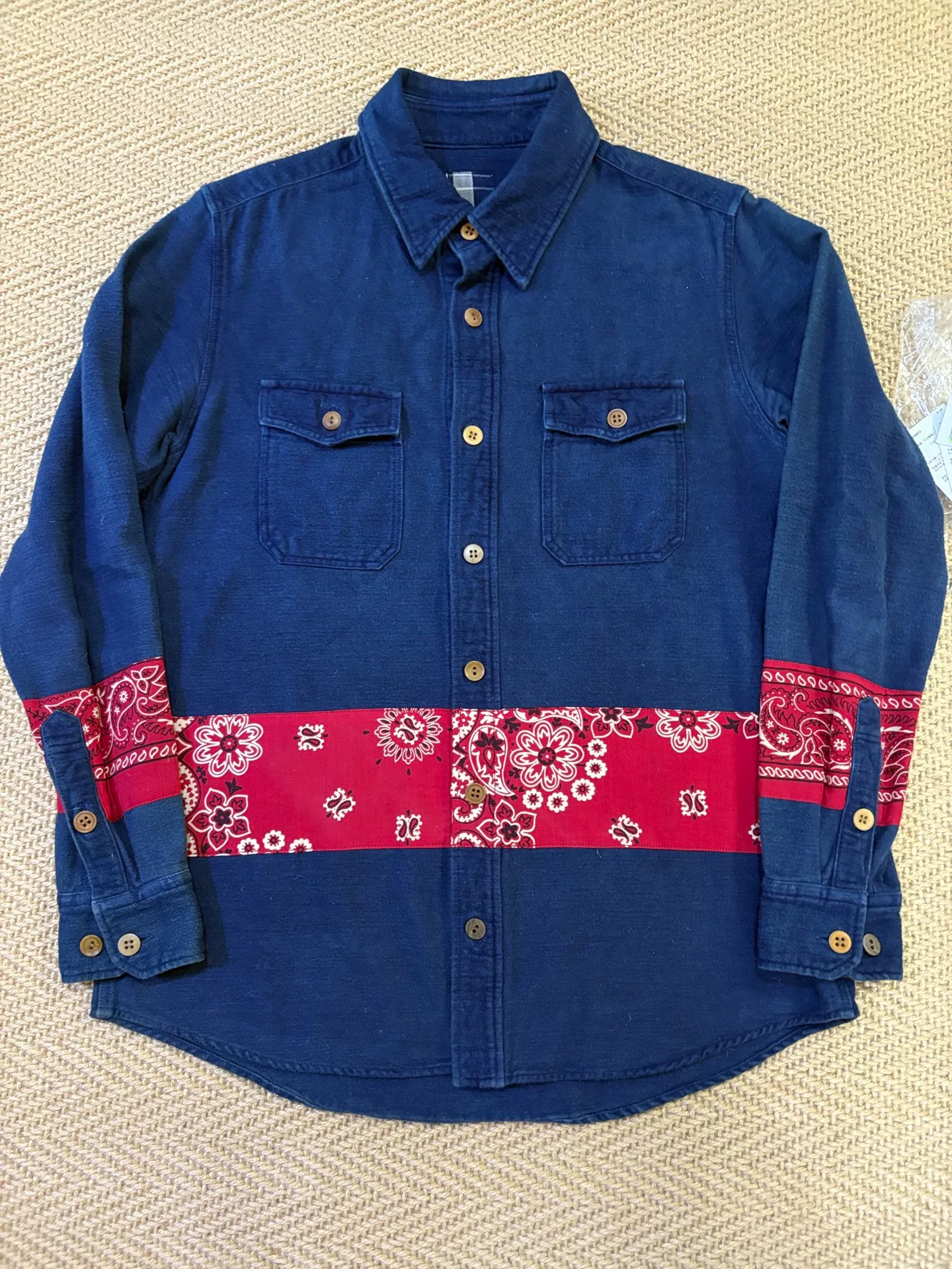 VISVIM 15AW ICT Black Elk Flannel