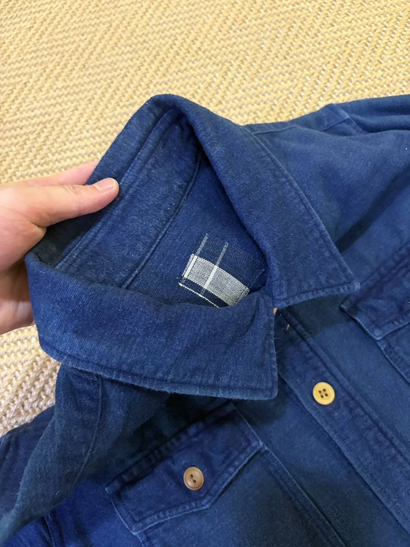 VISVIM 15AW ICT Black Elk Flannel — back